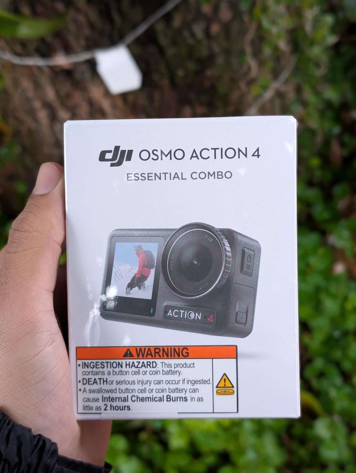 DJI Osmo Action 4 Essential Combo, Waterproof Action Camera, 1/1.3