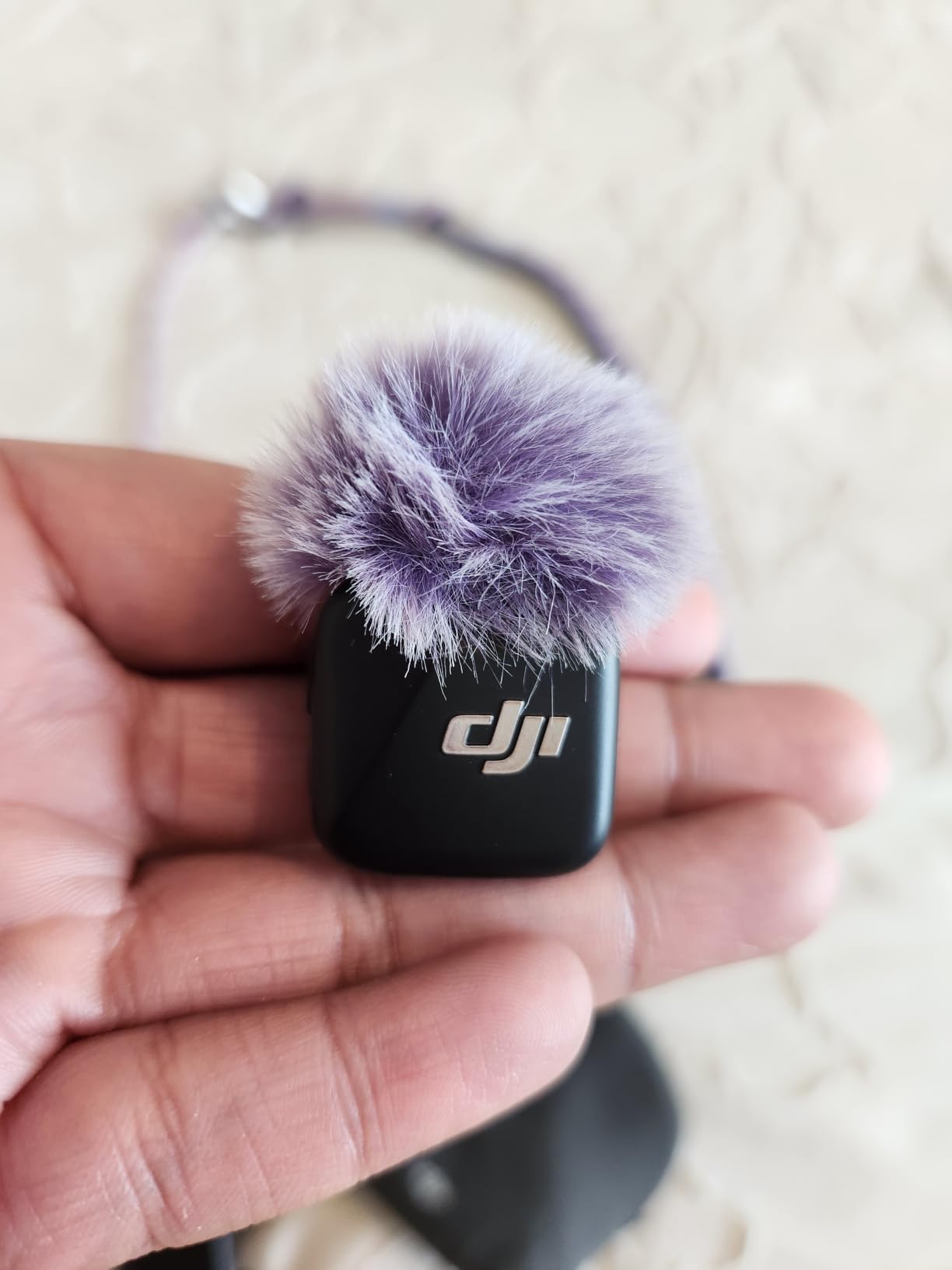 SUNMON Microphone Pop Filter, Mic Cover Furry Foam for DJI Mini Microphone (4PCS/Black and White) customer photo 2