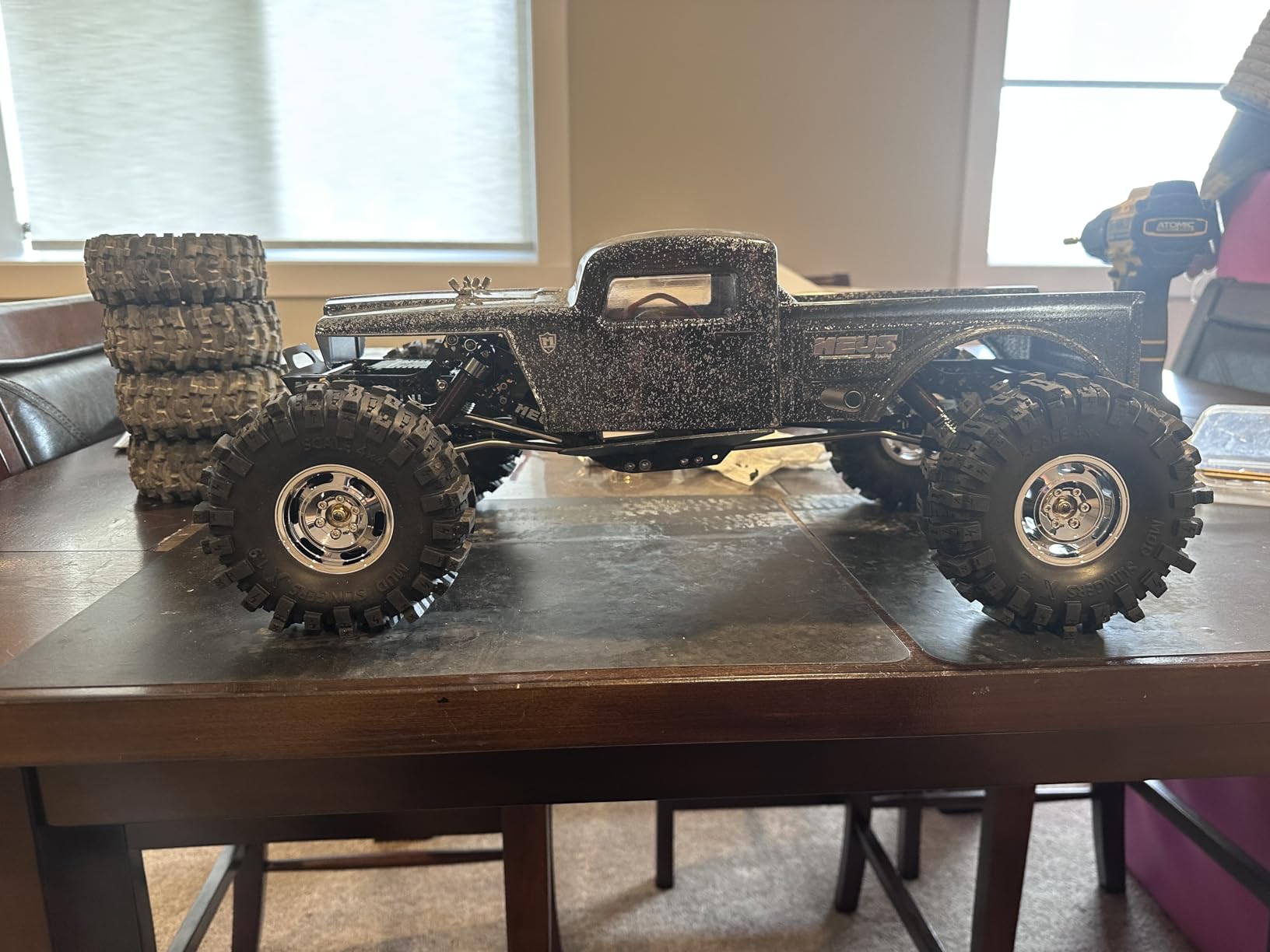 4.85'' Tall RC 1.9 Crawler Tires (Super Soft Sticky) T10 Mud Slingers X Tyre for 1/10 Rock Crawling TRX4 SCX10 Wraith Gen8 Upgrade, HS701544 customer photo 2