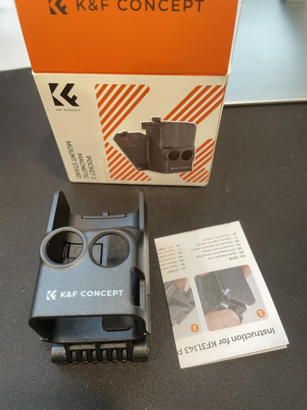 K&F CONCEPT Magnetic Mount Compatible with DJI Osmo Pocket 3 | Desktop Support Base Bracket Stand Expansion Adapter, Pocket 3 Multi-Function Magnet Suction Expand Frame Accessories, TD12 customer photo 2