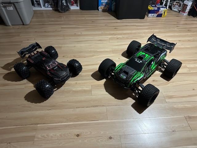 ARRMA 1:8 Kraton 6S EXB Ready to Run, Clipless Body, Basher Monster Truck RC Remote Controlled, Powerful and Stable with Brushless Motor, Battery and Charger Not Included, Black, ARA8708V6T1 customer photo 1