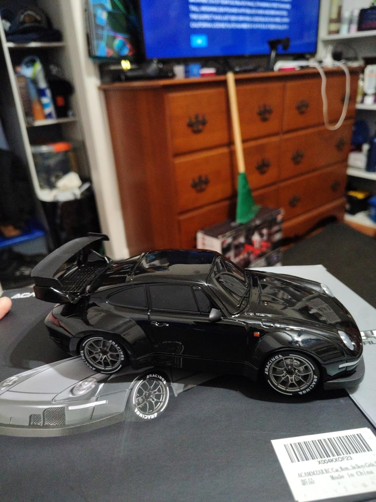 RC Drift Car Pro Upgraded with Gyro, 1:24 Full Proportional Remote Control Car, 25KM/H 4WD High Speed RC Cars with Lights, Extra Racing Tires, Vehicle for Adults Kids Boys Girls, Black customer photo 2
