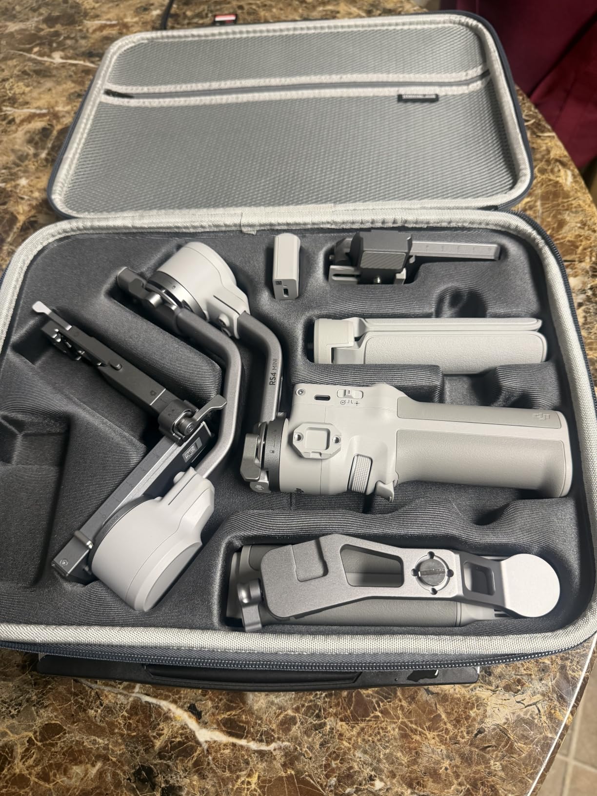 RS 4 Mini Carrying Case, Portable PU Leather Storage Case Travel Shoulder Bag for DJI Ronin RS4 Mini Gimbal Stabilizer and Accessories customer photo 1