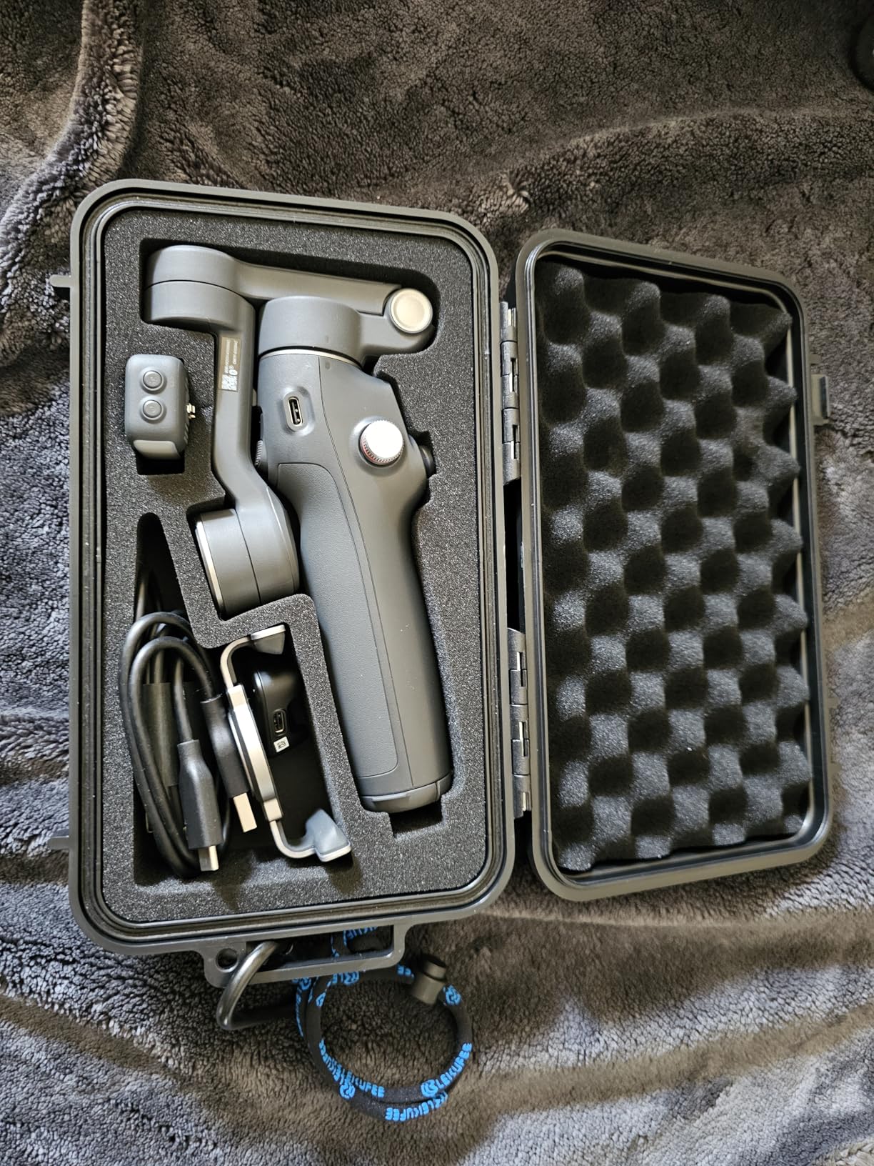 Lekufee Travel Waterproof Hard Case for DJI Osmo Mobile 8, Osmo Mobile 7P / 7 Gimbal Stabilizer and Accessories(Case & Bag Only) customer photo 1