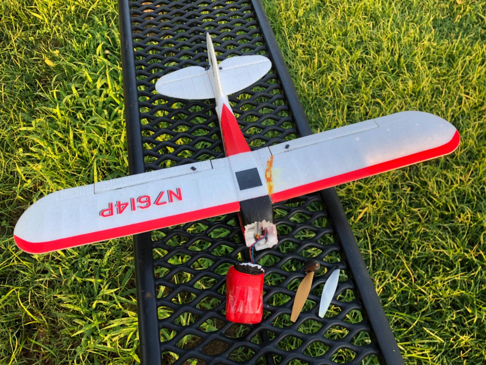 volantexrc RC Plane, 4CH Remote Control Airplane for Beginners & Adults | TrainStar 500mm Brushless RTF, 6-Axis Gyro, 3 Modes & Aerobatics, 2.4GHz Radio Controlled Aircraft, Green customer photo 2