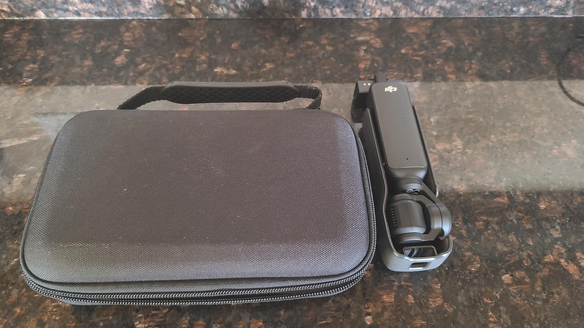 Case for DJI OSMO Pocket 3 Camcorder Combo Accessory, Black | Storage Bag for Pocket 3, with 1 Adjustable Strap&2 Screen Protector&1 Mini Tripod, Portable Waterproof Case for Travel customer photo 2