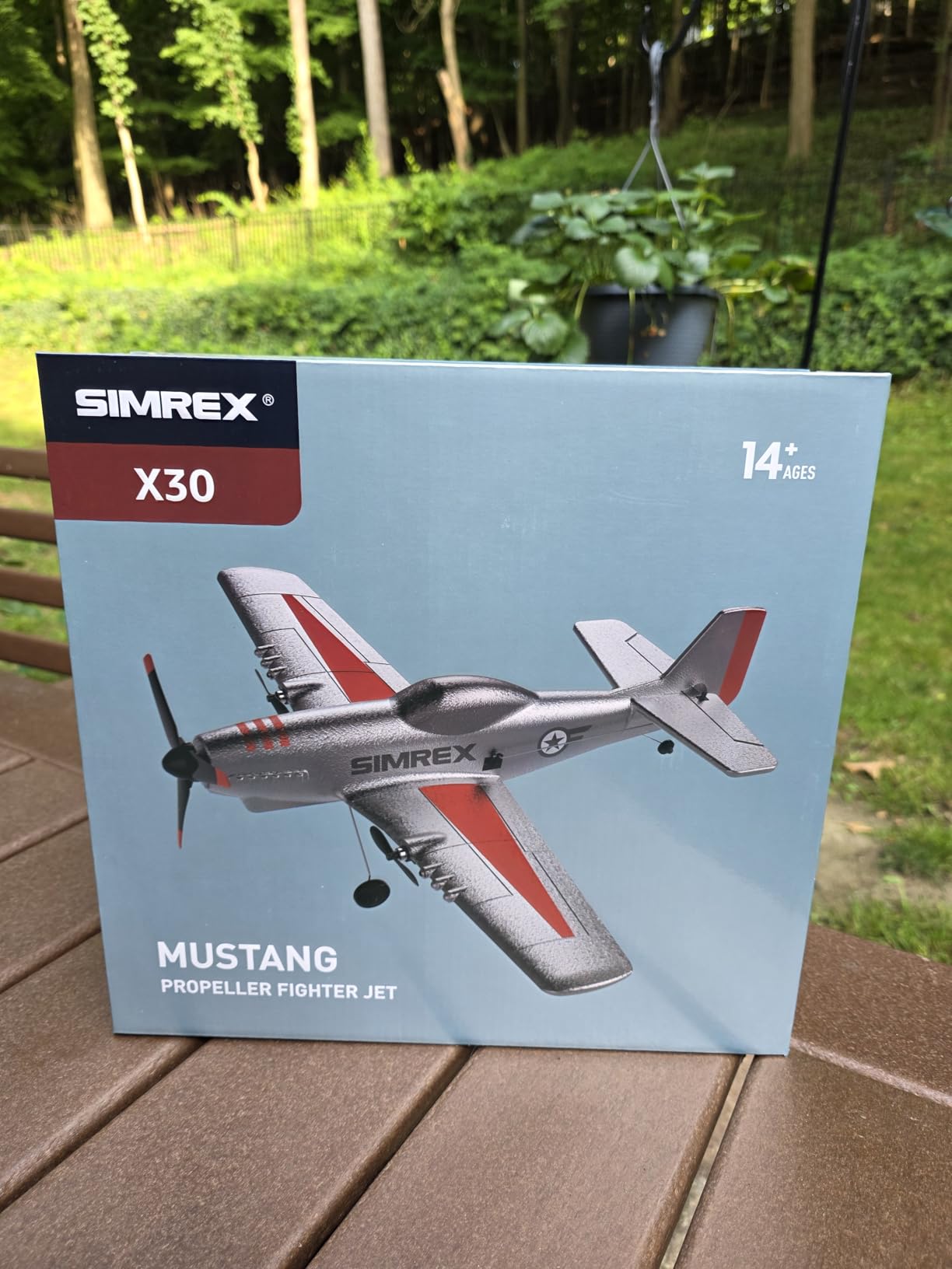SIMREX RC Plane for Kids & Beginners - P51 Foam Glider, 2.4GHz 3-Channel Remote Control Airplane Toy with 6-Axis Gyro, Easy to Fly RC Airplane for Outdoor Park Play customer photo 2