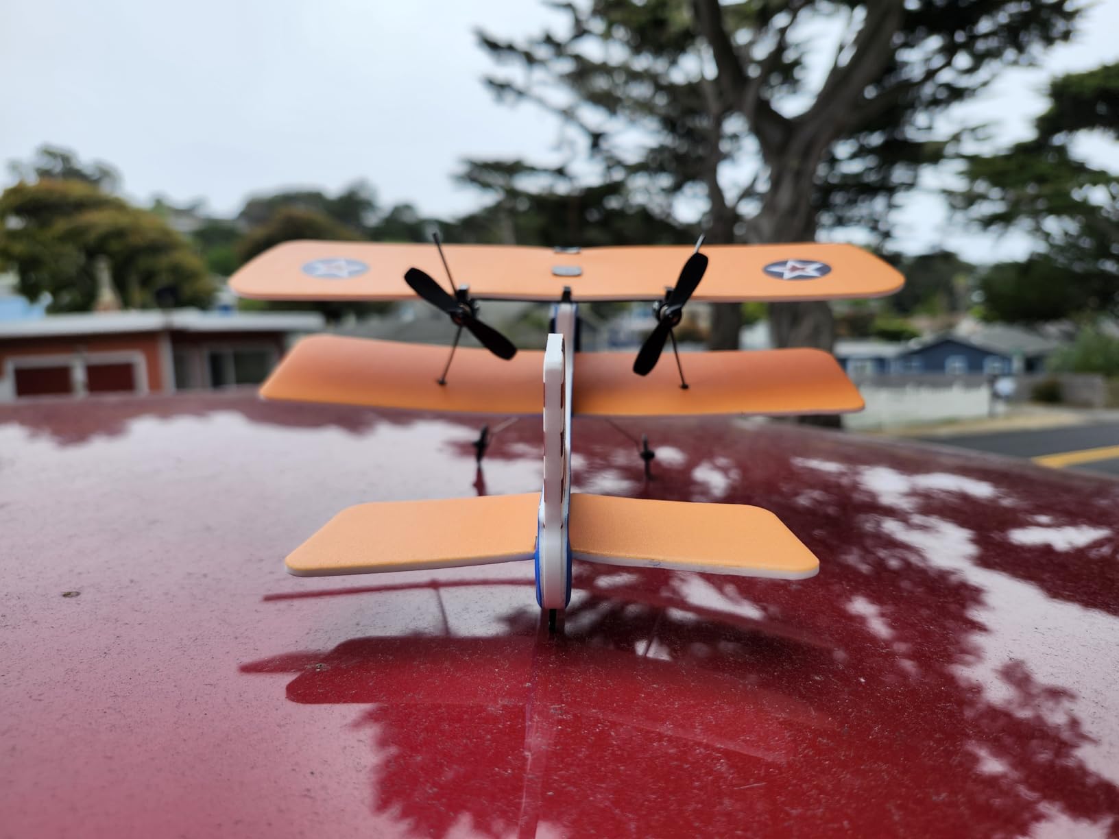 Biplane RC Airplane for Kids & Adults - 2.4GHz Remote Control with Auto-Balance Gyro, Durable Bend-Proof Design, Indoor/Outdoor Flight for Family Fun & Hand-Eye Coordination customer photo 2
