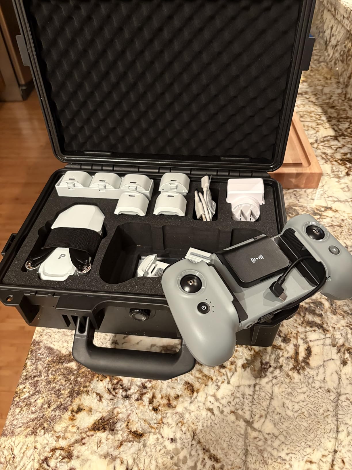 Lykus Titan AM100 Waterproof Hard Case for Potensic Atom 2/Atom 3-Axis/Atom SE/Atom LT Fly More Combo, NOT for PTD-1, Support up to 7 Batteries [CASE ONLY] customer photo 1