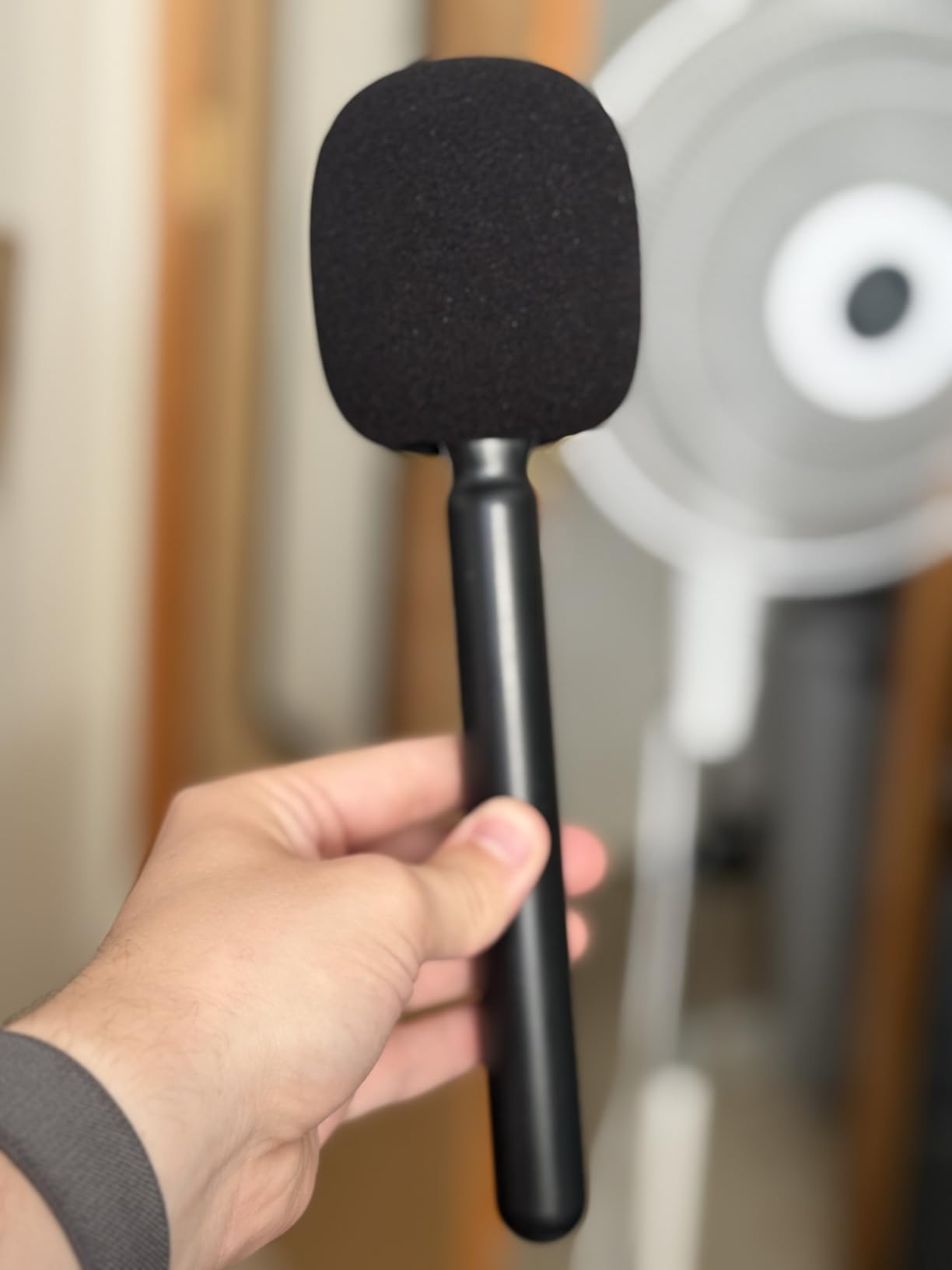 Facmogu Mic Holder for DJI Wireless Mic, Handle for Rode Wireless Pro/Go | 3PCS Foam Windshield | Handheld Adaptor for Dji Mic Mini | Interview Handle for Rode/Hollyland Lark Lavalier Vlog, Report customer photo 2