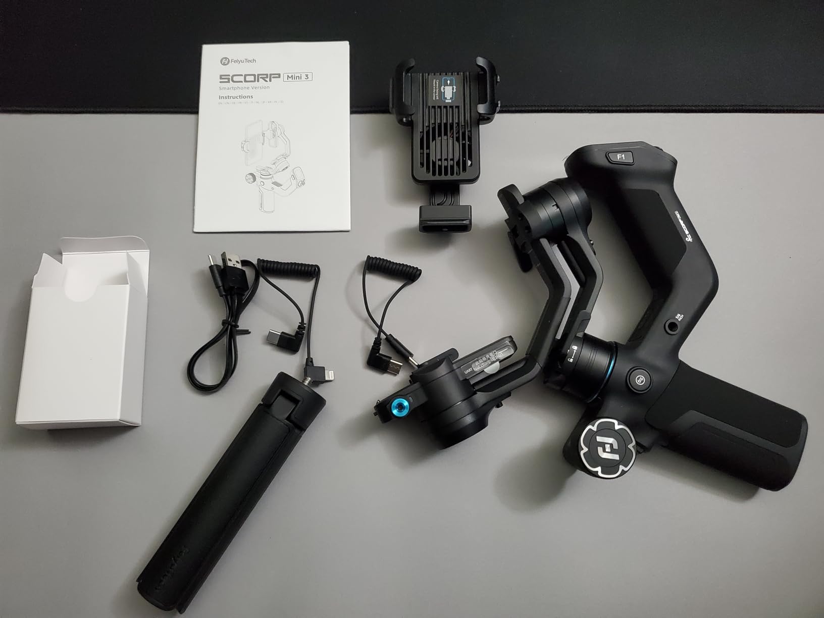FeiyuTech SCORP Mini 3 Kit Gimbal Stabilizer for Mirrorless Cameras&Smartphone, 4.41lbs Payload, Built-in AI Tracking, Quick Vertical Shooting, for Sony/Canon/Nikon/Fujifilm/DJI Action/Gopro/iPhone customer photo 1