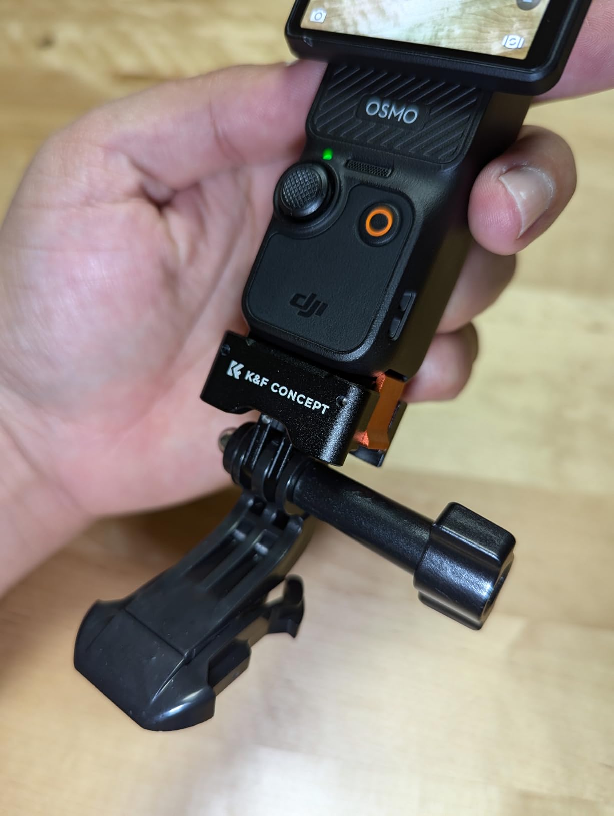 K&F CONCEPT 2Pack Quick Release Adapter Mount | Compatible with DJI Osmo Pocket 3, Arca-Swiss Standard, 1/4 Screw/Folding Finger, Aluminum Alloy Bracket, PP04 customer photo 2