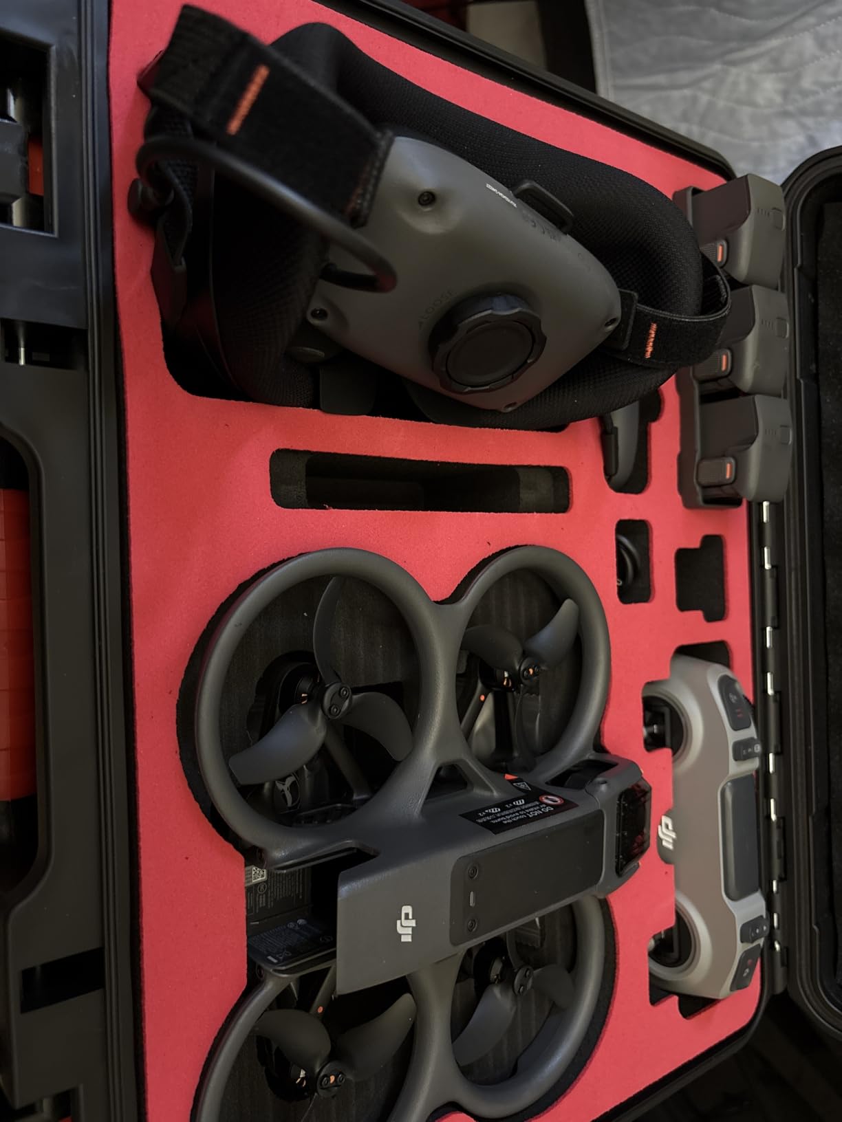 Waterproof Hard Case for DJI Avata 2 Fly More Combo | Fits DJI Goggles 3 (Not for Goggles N3)/ RC Motion 3 / FPV Remote Controller 3 and Accessories | Up to 8 Batteries | Shockproof, Dustproof customer photo 2