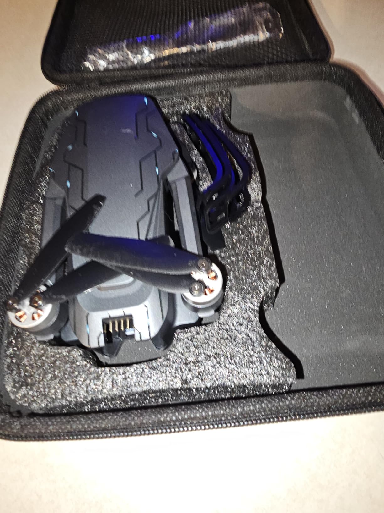 GPS Drone with Camera, 2K HD Drones for Adults, Foldable FPV Drone with GPS Auto Return, Follow Me, Circle Fly, Waypoint Fly, 5G Transmission, Gestures Selfie, Brushless Motor, 2 Batteries, Charcoal customer photo 1