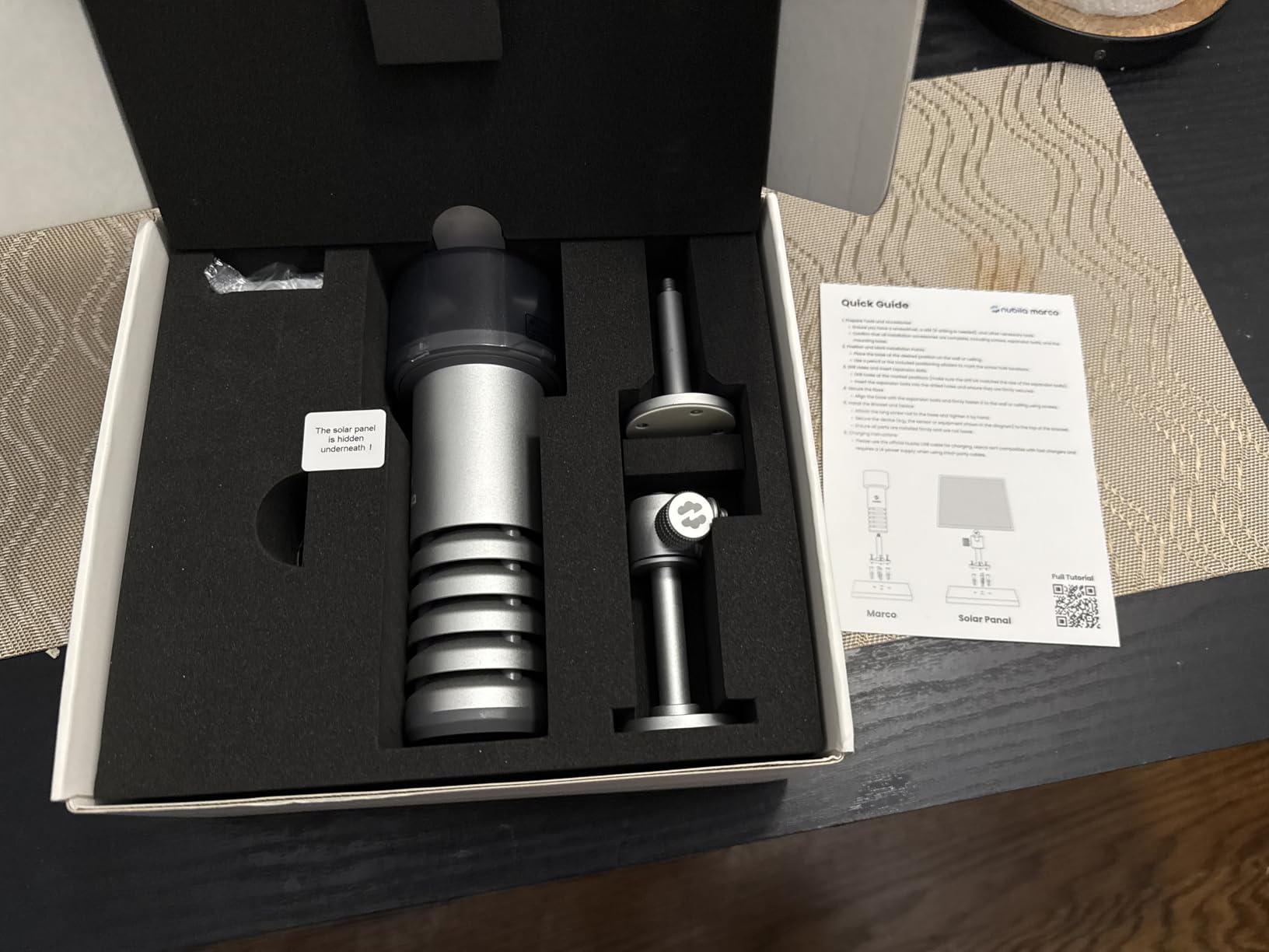 Nubila Marco Portable Weather Station - Solar Powered, WiFi, 5-in-1 Sensor (Temperature, Humidity, Barometric Pressure, Wind Speed, UV) IP56 Waterproof, USB-C Rechargeable, Free App & API customer photo 2