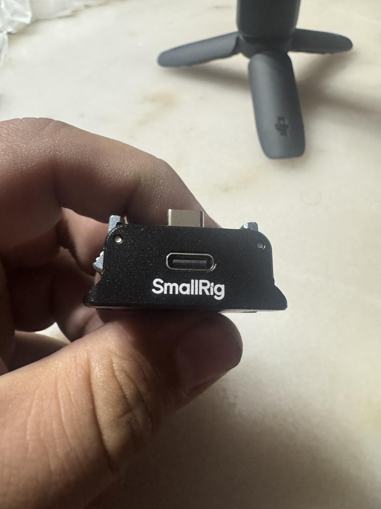 SmallRig Charging Adapter Base for DJI Osmo Pocket 4P/4/3, Aluminum Desktop Type-C Charging Dock with 1/4