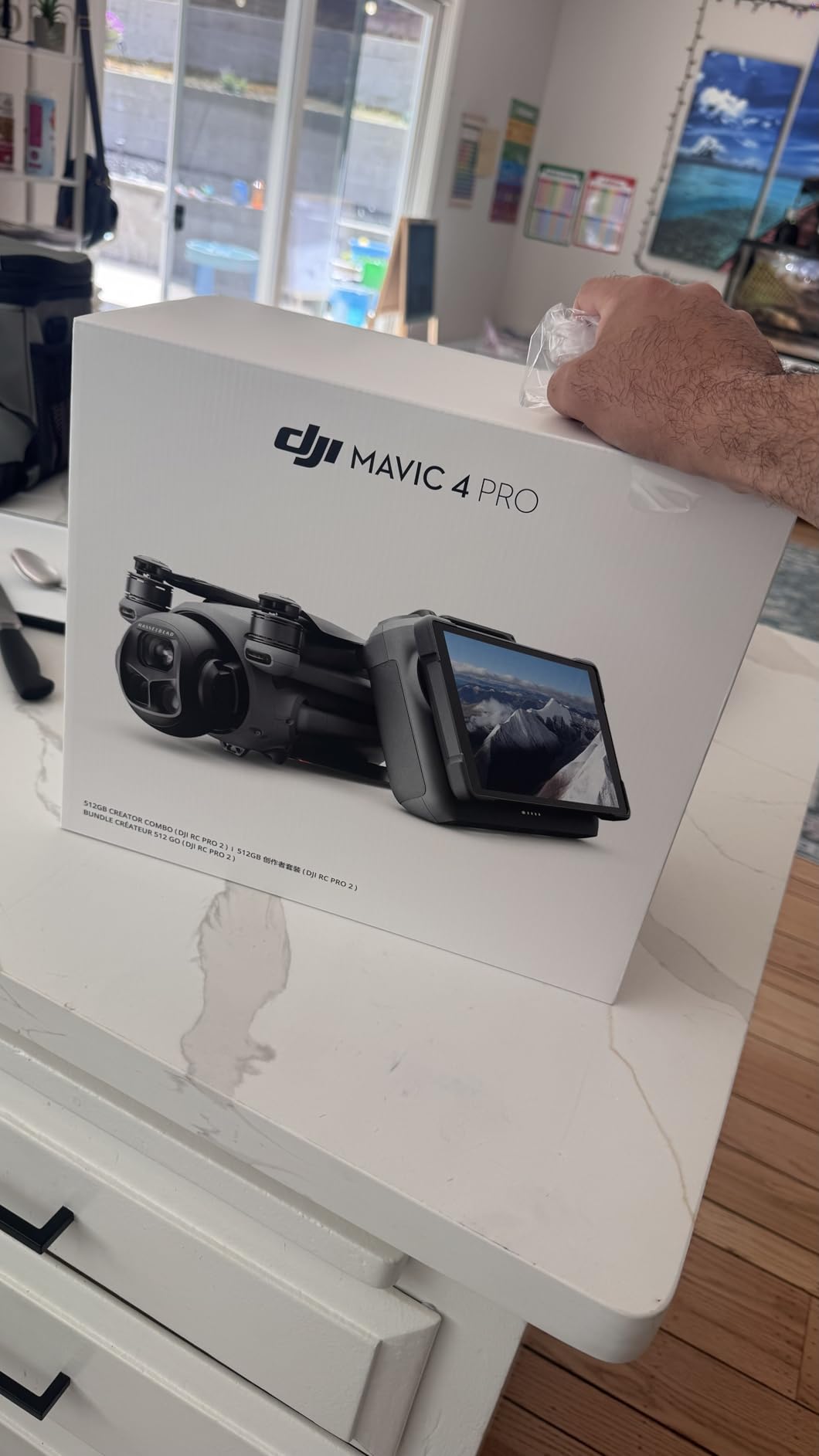 DJI Mavic 4 Pro Drone 512GB Creator Combo (DJI RC Pro 2) with 100MP Hasselblad Camera, Triple-Camera System, 6K/60fps HDR Video, 51-Min Flight Time, O4+ 30km Video Transmission, 0.1-Lux Night Vision customer photo 1