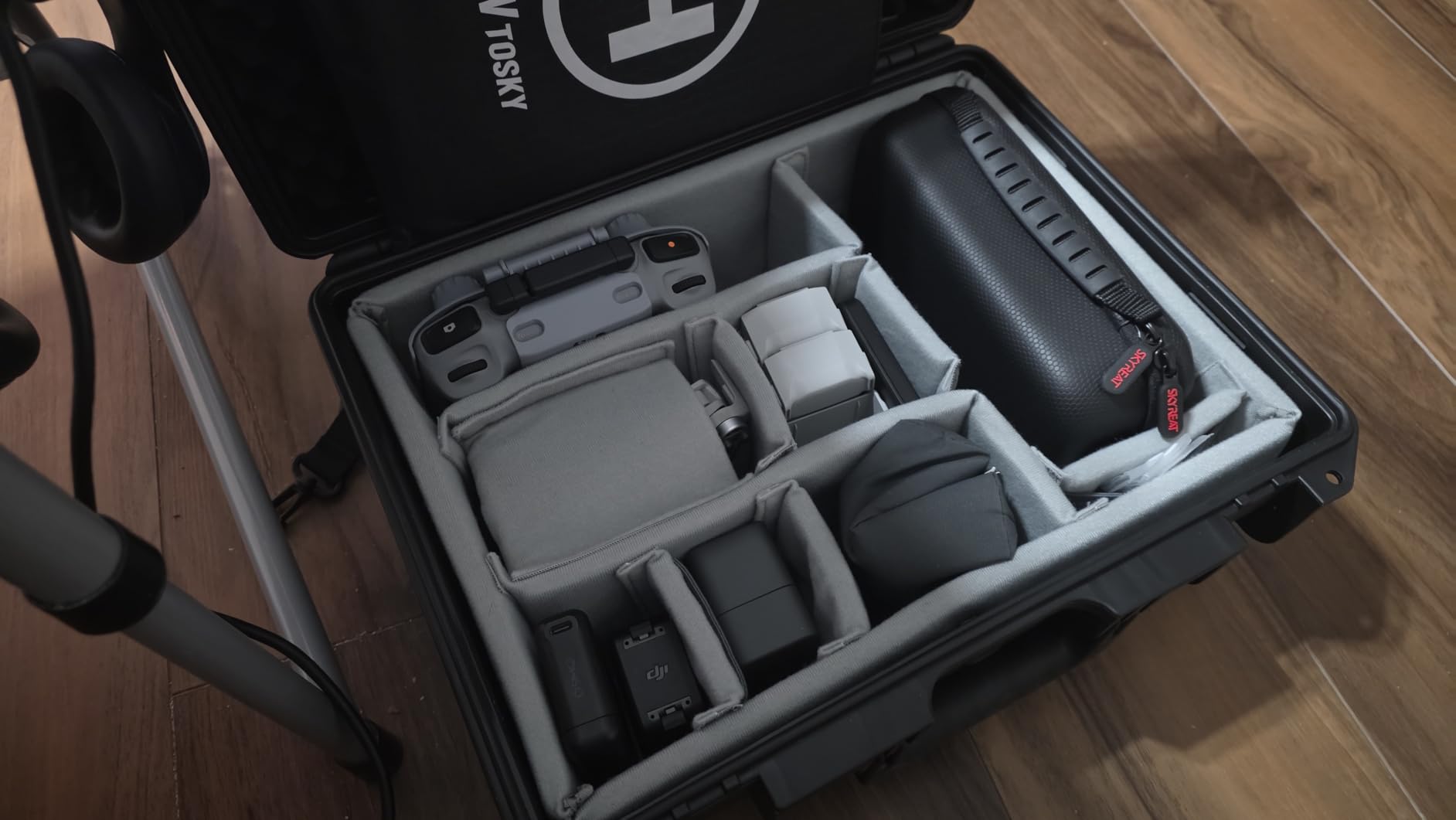 Lykus PVC1 Waterproof Hard Camera Case with Padded Dividers for Cameras, Lenses, Dual DJI Mavic/Air/Mini/Flip drones customer photo 2