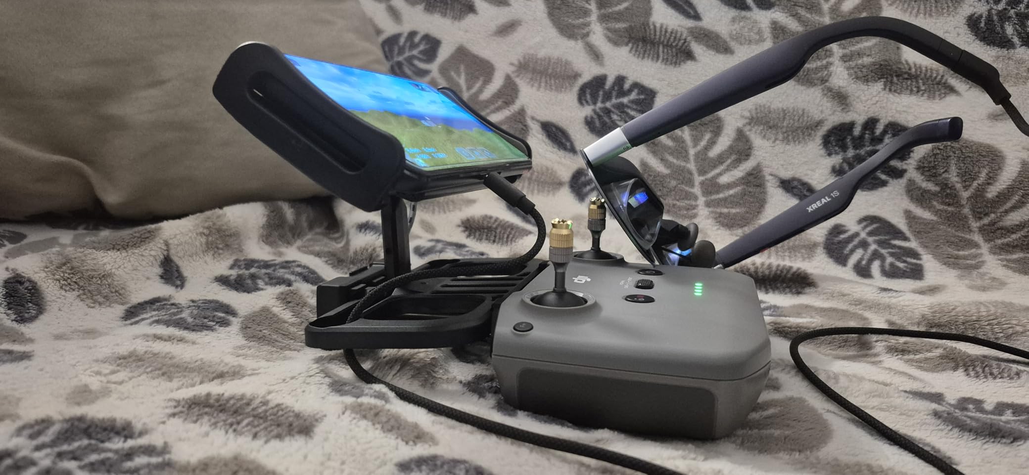 Drone Controller Bracket and Tablet Bracket, with Neck Strap | 4.7-12.9 inch Adjustable Bracket.Compatible With DJI Mavic Air/Mini Series customer photo 1