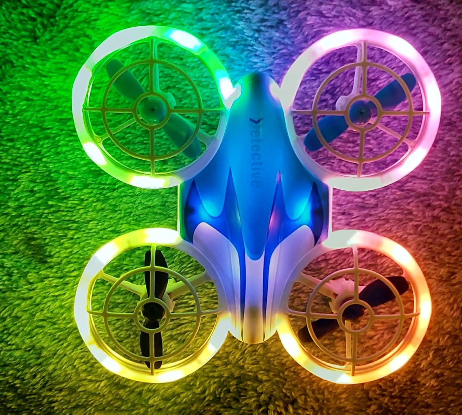 Mini Drone for Kids and Beginners - RC Mini Quadcopter with 360° Flip, Headless Mode, One-Key Ascend/Descend, Colorful LED Lights, Small Indoor Helicopter, Gift for 6+ Boys and Girls, 2 Batteries customer photo 1