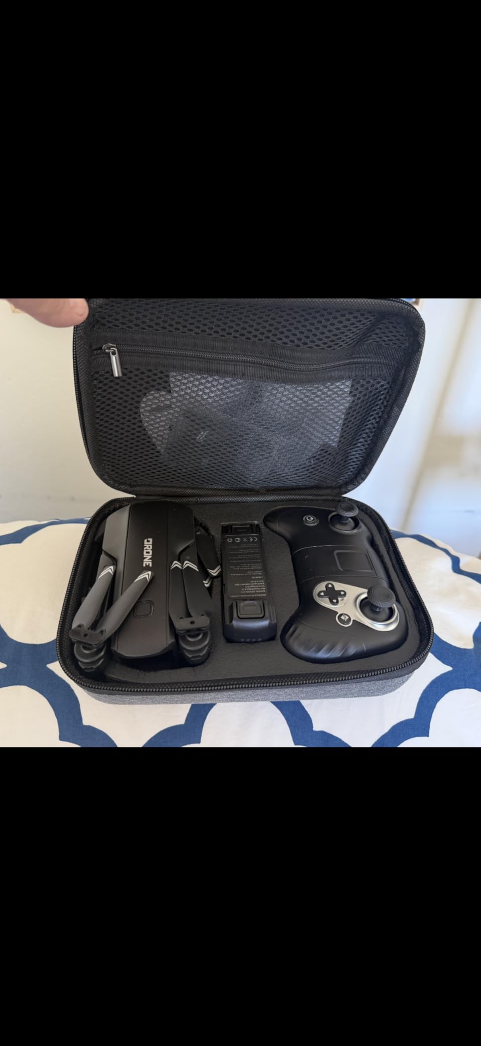 Drone with Camera 1080P HD FPV Foldable Drone for Adults and Beginners, RC Quadcopter with Carrying Case, One Key Take Off/Land, Optical Flow Positioning, 360° Flip, 3 Speed Mode, Waypoint Fly Dark Grey customer photo 1
