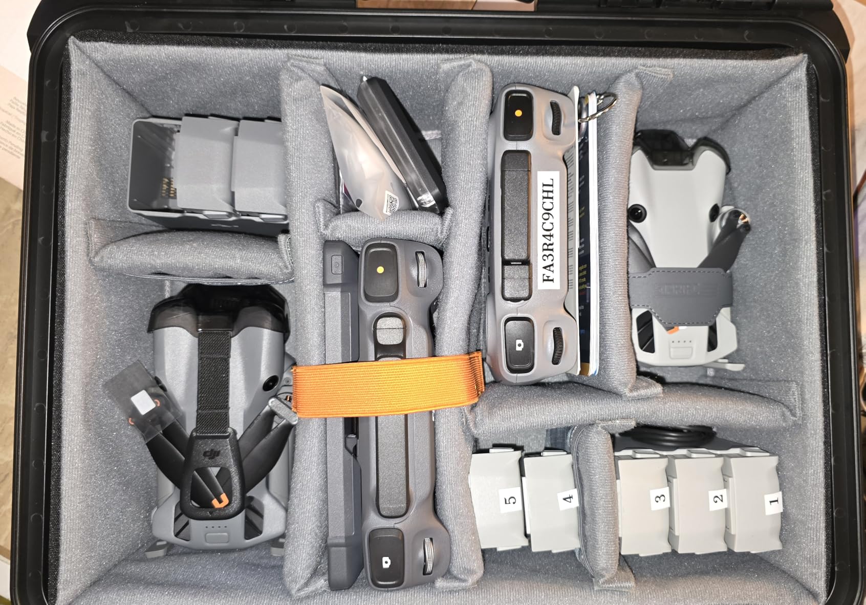 Lekufee Waterproof Hard Carrying Case - Black | Padded Dividers, For DJI Mavic 4 Pro/Air 3S/Mini 5 Pro/4/3, Partial Sony/Canon/Nikon Camera and Lens, Accessories Storage customer photo 2