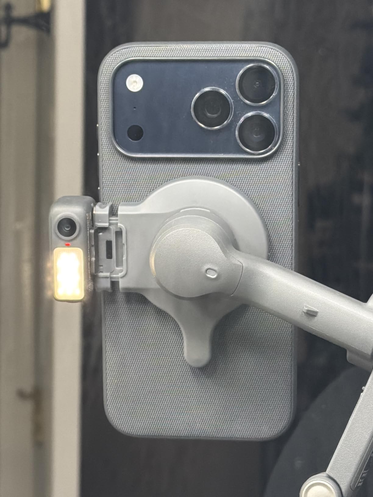 Magnetic Quick-Release Mount Adapter for DJI Osmo Mobile 8P/8/7P/7, Smartphone Gimbal Stabilizer, Compatible with DJI OM Multifunctional Module Gen 1/OM Tracking Module Gen 1(Not Gen 2) customer photo 2