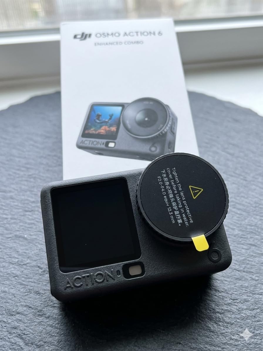 DJI Osmo Action 6 Enhanced Combo, 8K Waterproof Action Camera with 1/1.1