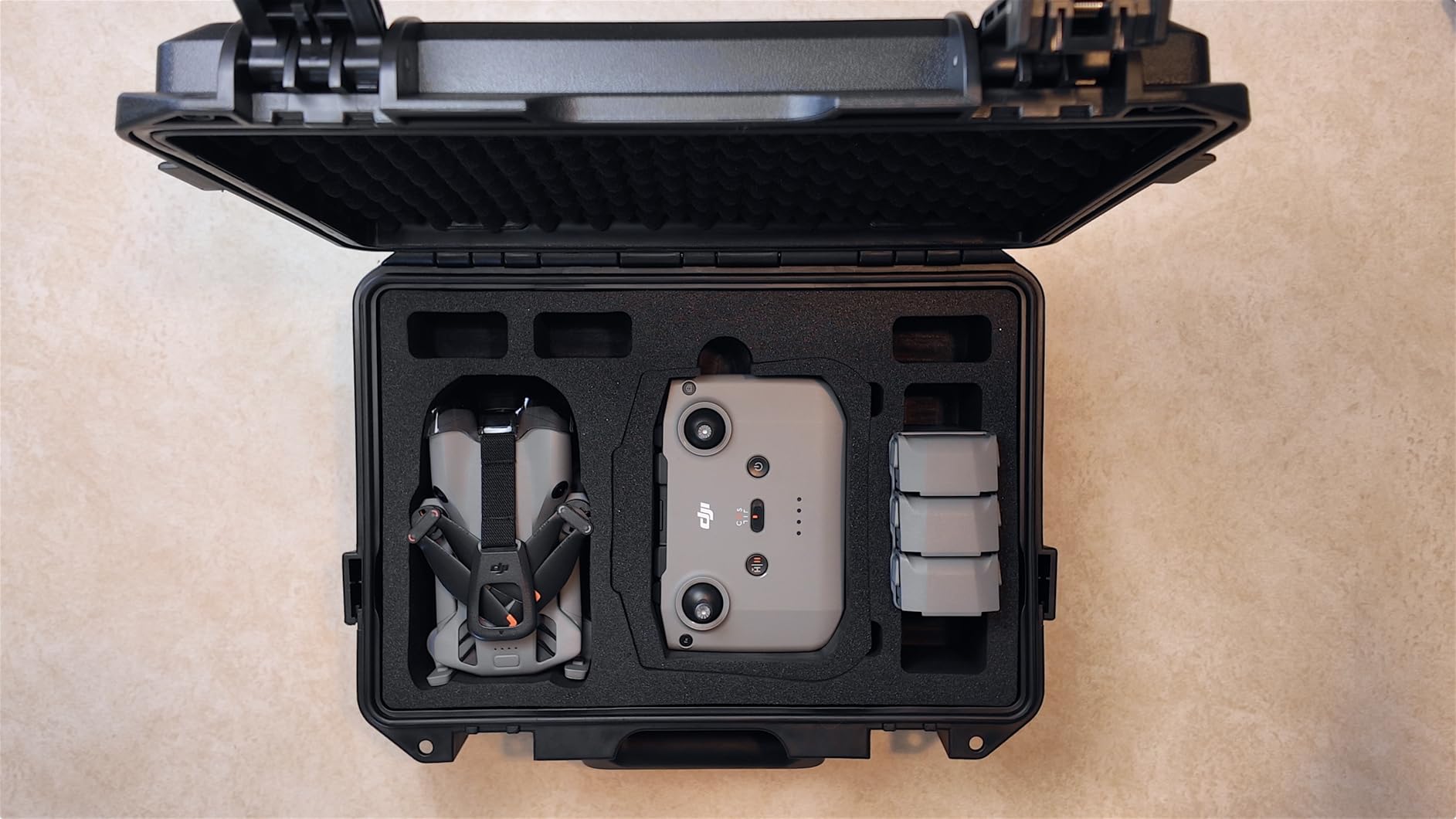 Lykus Titan MM510 Waterproof Hard Case for DJI Mini 5 Pro Fly More Combo, Support RC2/RC-N3, up to 7 batteries [CASE ONLY] customer photo 2