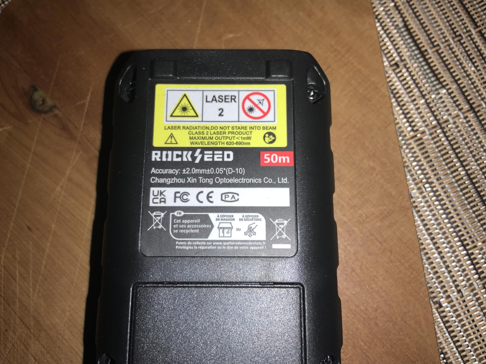 Laser Measure, RockSeed Digital Laser Distance Meter with 2 Bubble Levels,Portable M/in/Ft Unit Switching Backlit LCD and Measuring Distance/Area/Volume/Pythagorean customer photo 1