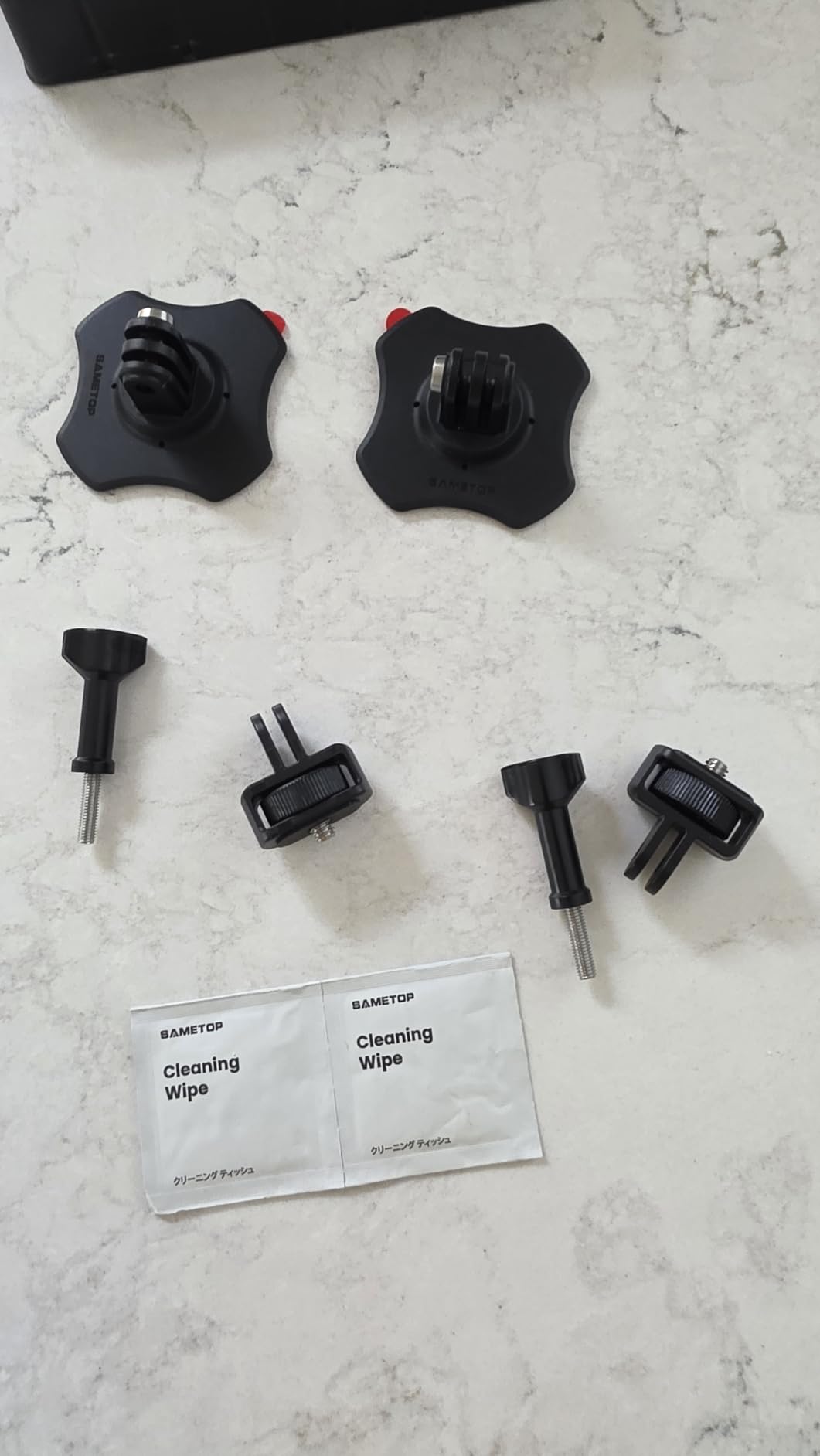 Flexible Adhesive Mount 3M Sticky Helmet Attachment Compatible with GoPro Hero 13 12 11 10 Max 9 8 7 6 Session Insta360 X5 X4 X3 X2 ONE DJI Osmo AKASO Action Cameras (2 Packs) customer photo 2