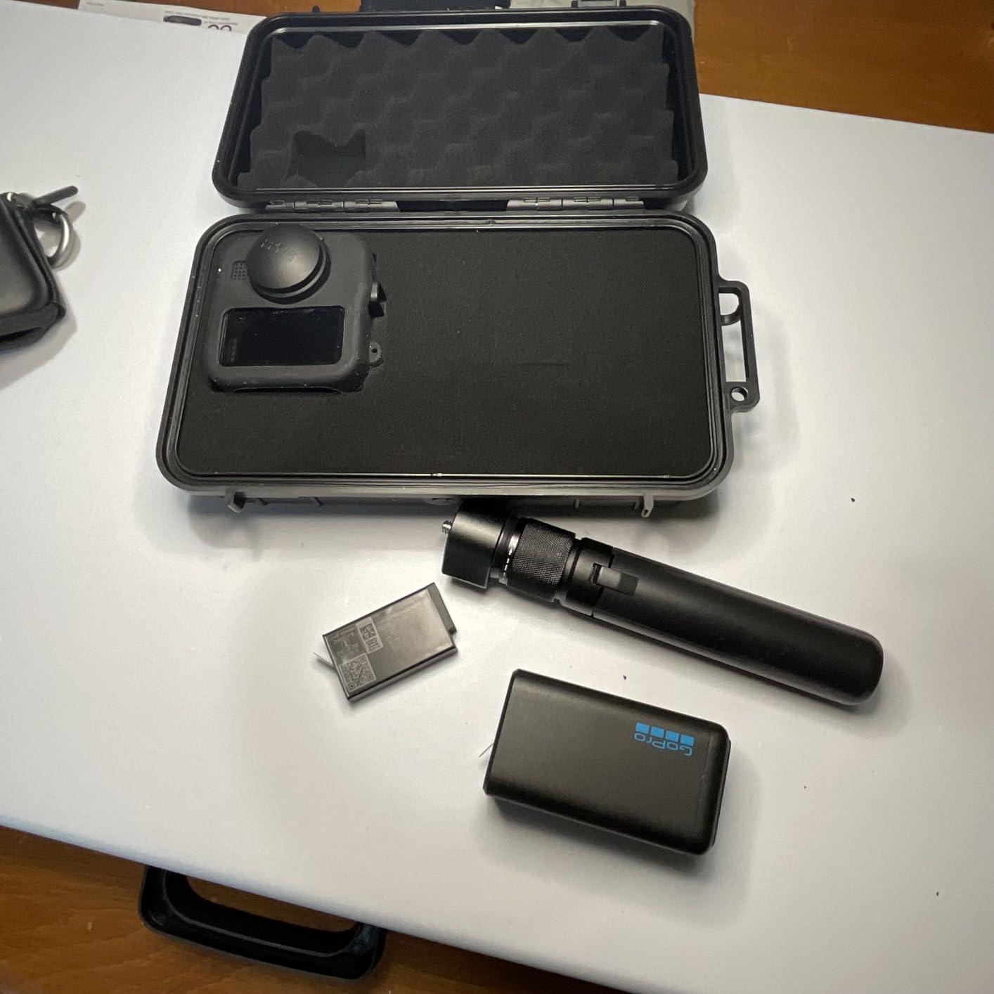Lekufee Travel Waterproof Hard Case for GoPro MAX 2, Action Camera, Battery, Dual Battery Charger and Accessories - Black(Bag & Case Only) customer photo 2