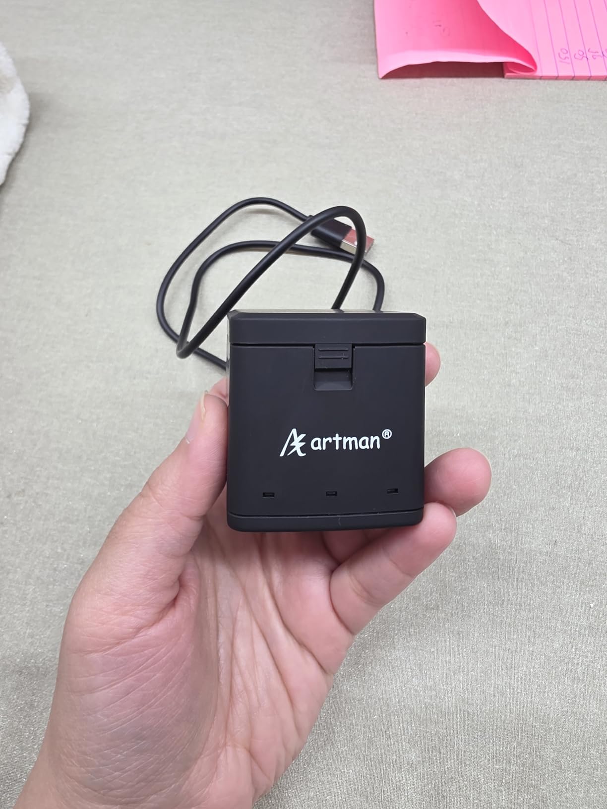 A Artman Battery 1500mAh for GoPro Hero 8/7/6/5 Black and 3-Channel LED USB Charger Fully Compatible with GoPro Hero 8 Battery and Charger (3-Pack) customer photo 1
