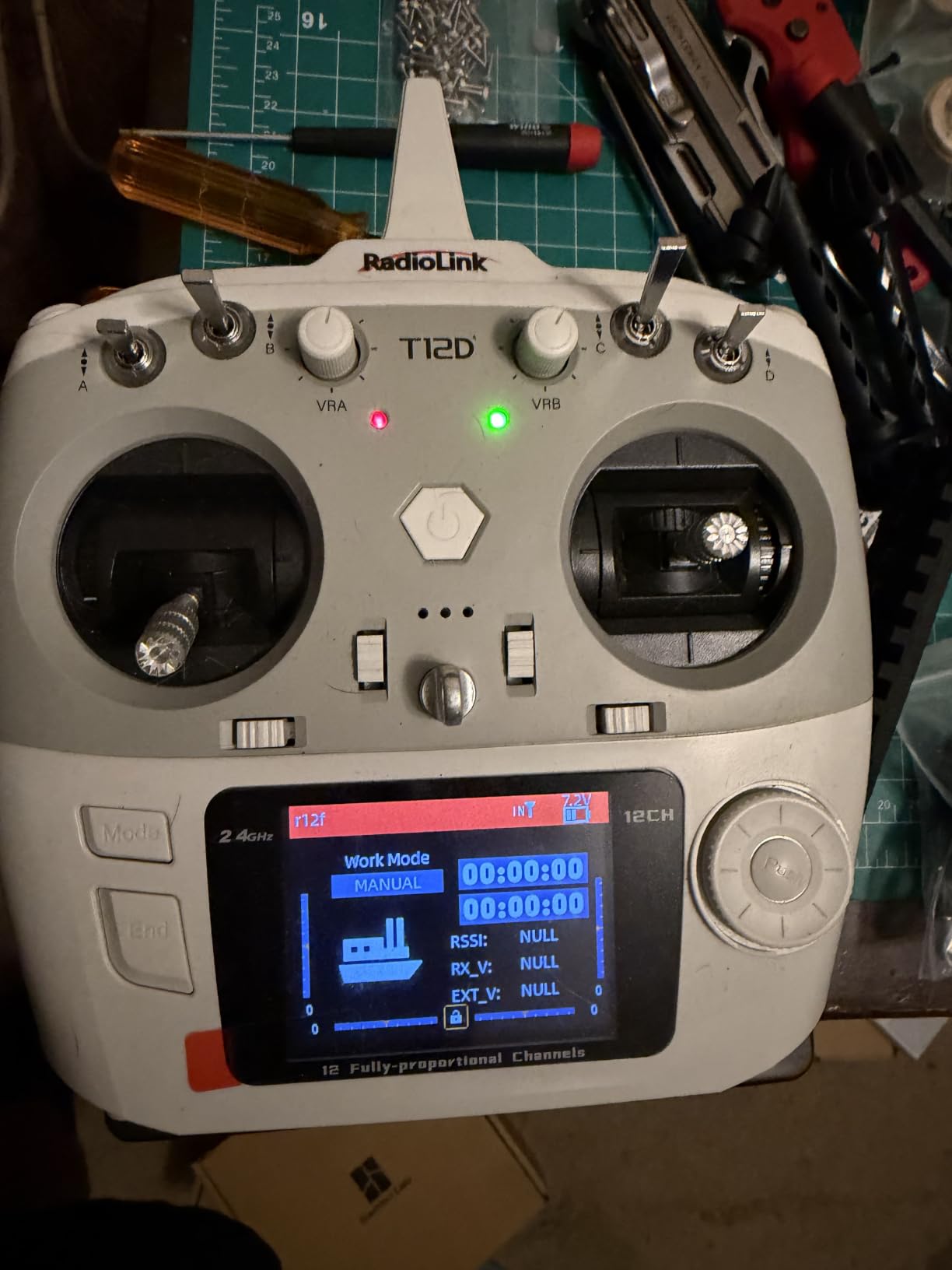 Radiolink T12D 12CH 2.4G RC Transmitter R12F Receiver, Supports Micro ELRS Long Range Modules, 50 Models Storage, 4km Long Range RC Remote Controller for RC Airplane, Drone, Crawler, Car, Boats customer photo 1