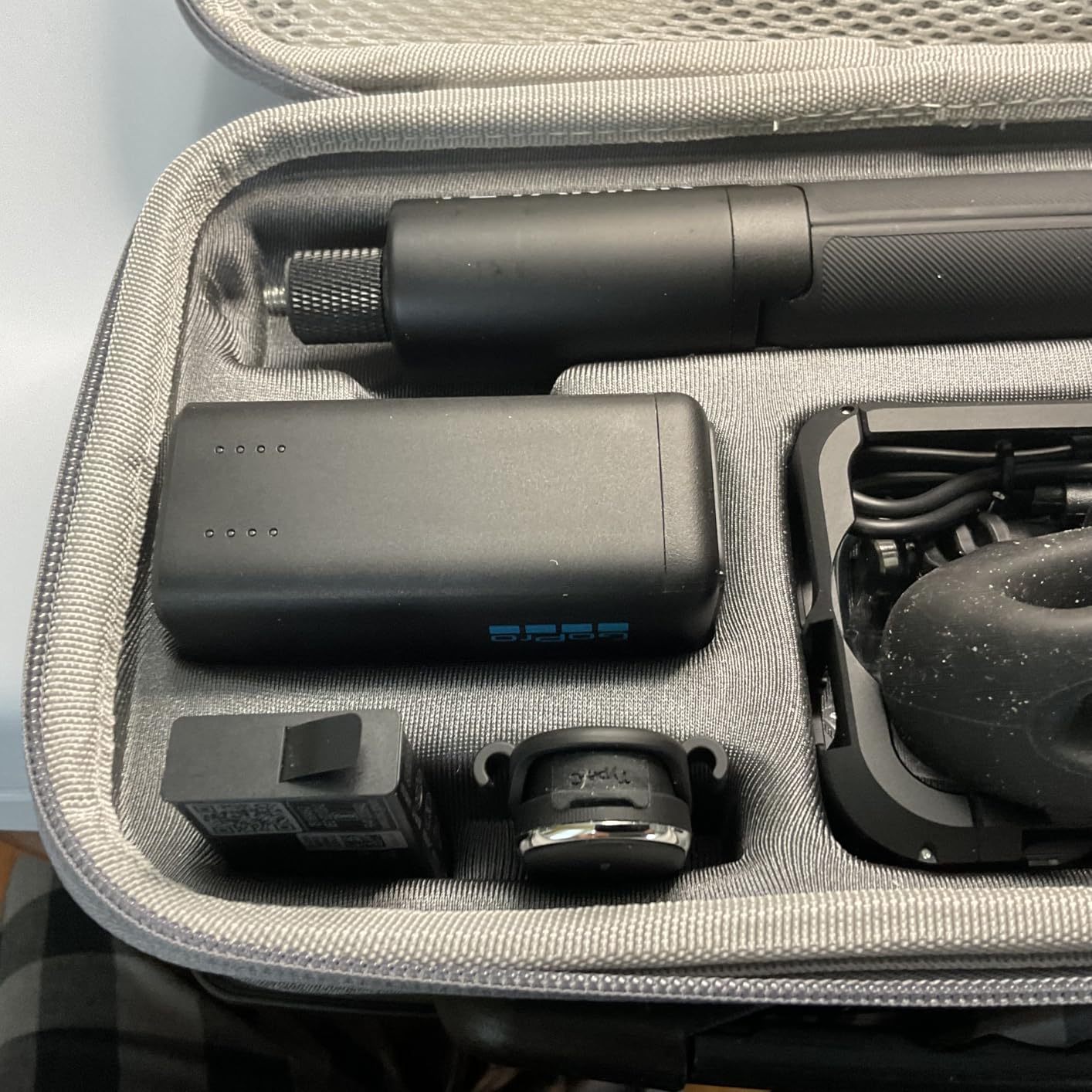 Max 2 Carrying Case for Gopro Max 2 Storage Travel Bag Accessories | Nylon Compatible with Go pro MAX/Max 2 Storage Dual Battery Charger/4ft (1.2m) Extension Pole with Mesh Bag customer photo 1