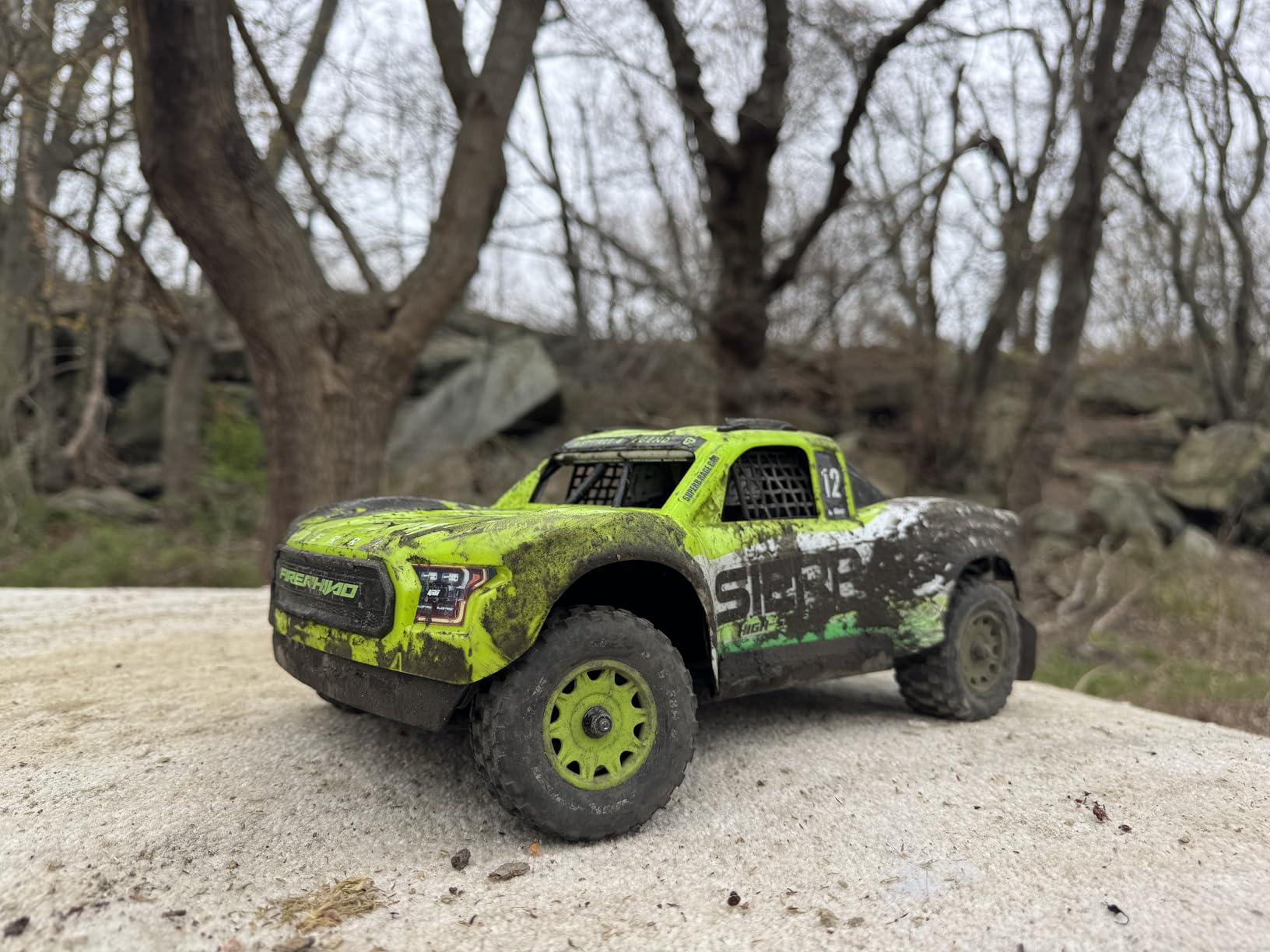 UDIRC 1203PRO 1/12 RC Short Course Truck, 50MPH 3S Brushless Fast RC Car with Gyro and Center Diff for Adults, 4WD All Terrain Desert Truck RTR, 4-Color LED Light System customer photo 2