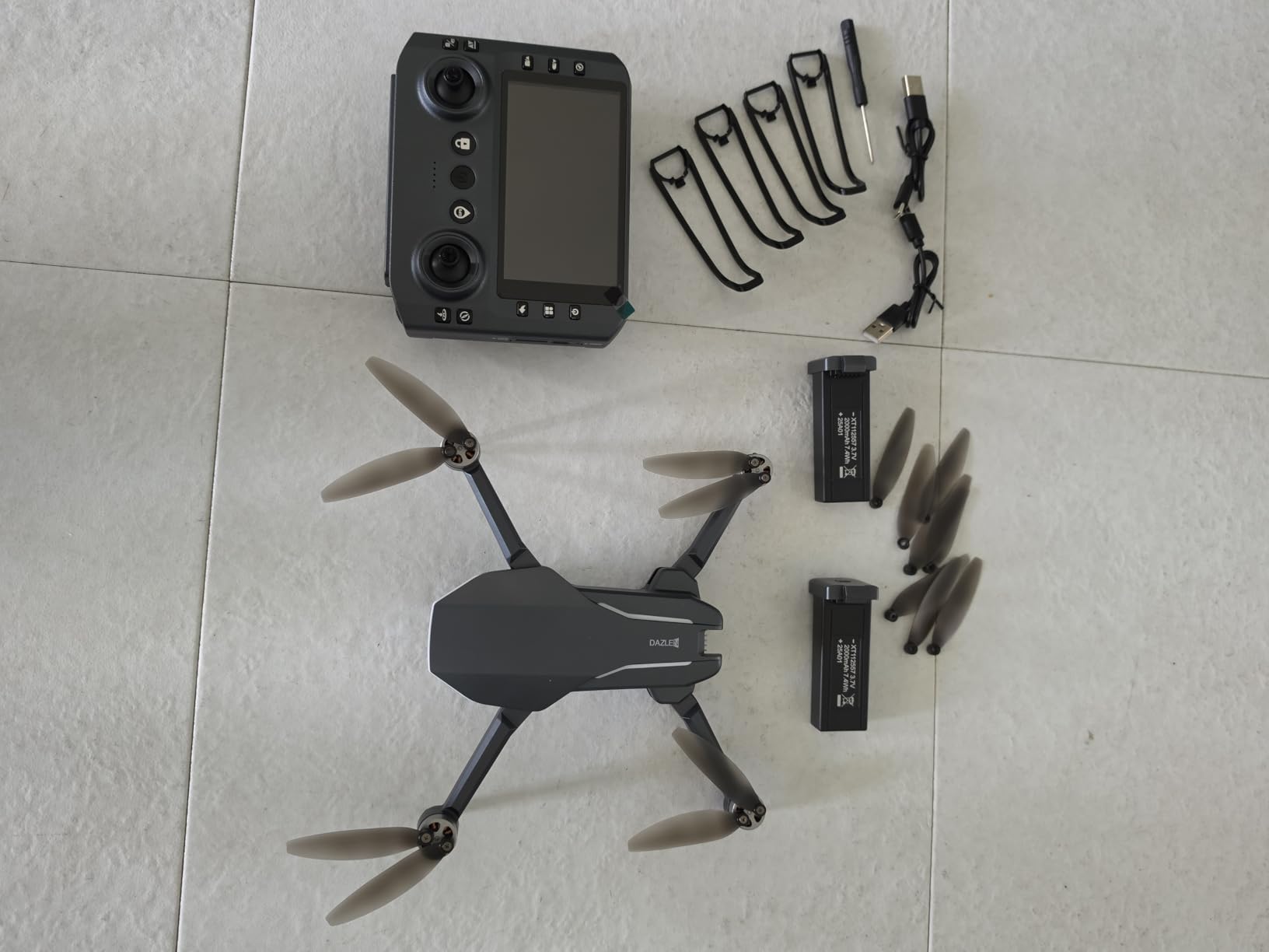 GPS Drone with Camera for Adults, 2K FPV Drone with 4.5 inch Screen Remote Controller, Brushless Motor, Auto Return, Follow Me, Tap Fly & Circle Fly, Long Flight Time Foldable Quadcopter for Beginners customer photo 2