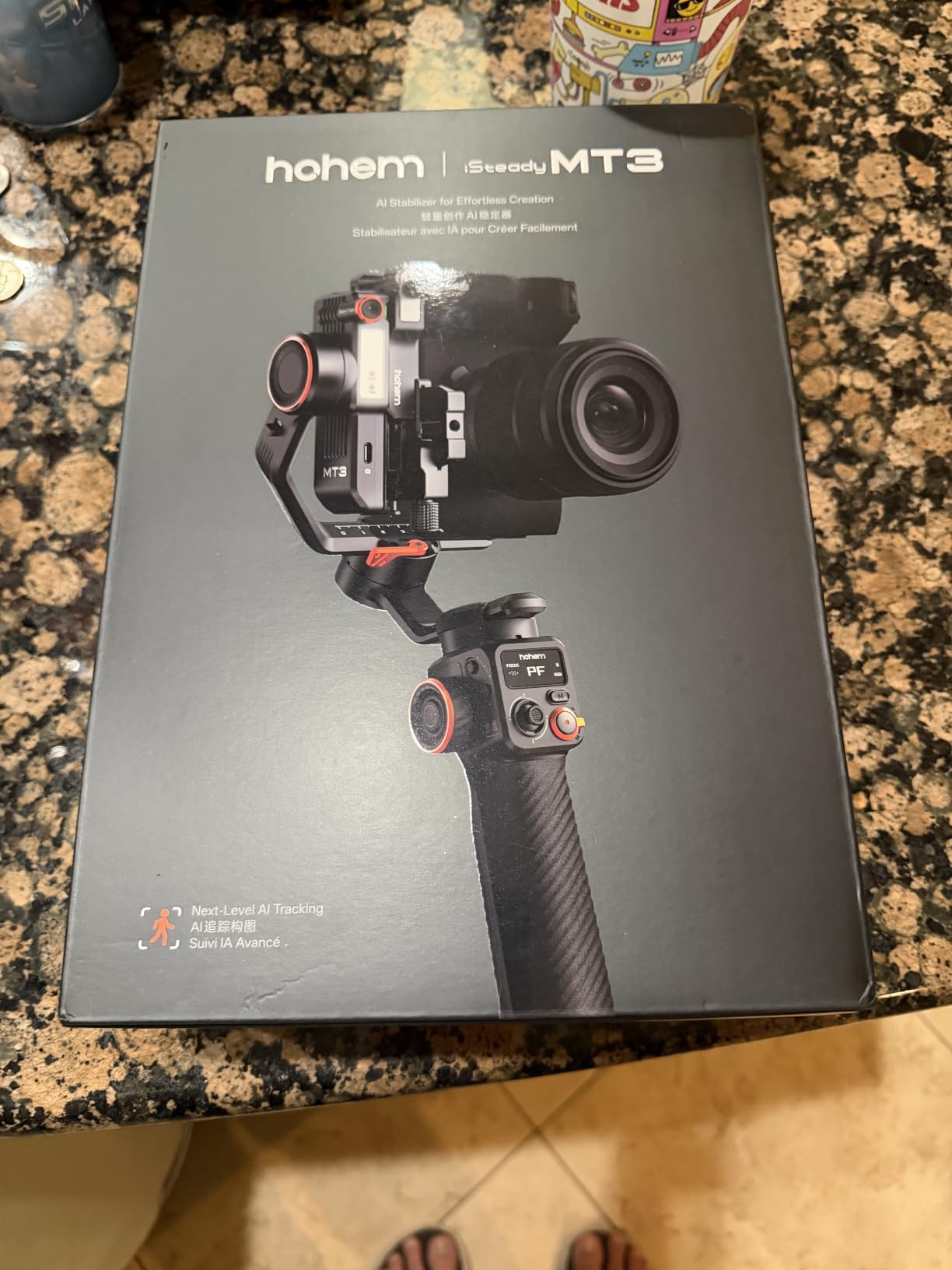 Hohem iSteady MT3 3-Axis Gimbal Stabilizer for Mirrorless/Pocket/Action Cameras/Smartphone, Built-in AI Tracker with Fill Light, OLED Display, Camera Gimbal for Canon/Sony/Nikon/Fujifilm/GoPro customer photo 1