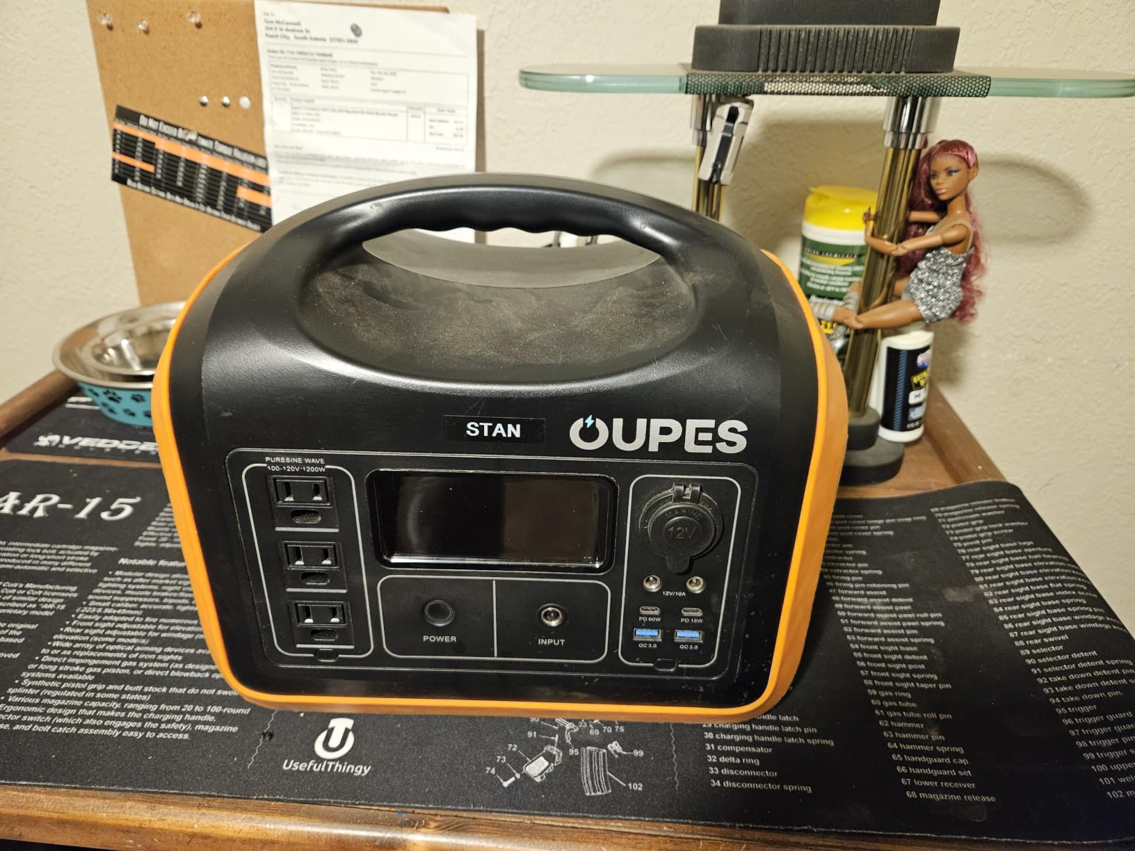 OUPES Mega 1 Lite Portable Power Station 1024Wh, 2000W AC Outlets (4500W Peak), LiFePO4 Battery Solar Generator, 0-100% AC Charge in 46 Mins, 140W PD, UPS for Home Backup, Outdoor Camping, RV Off-Grid customer photo 1