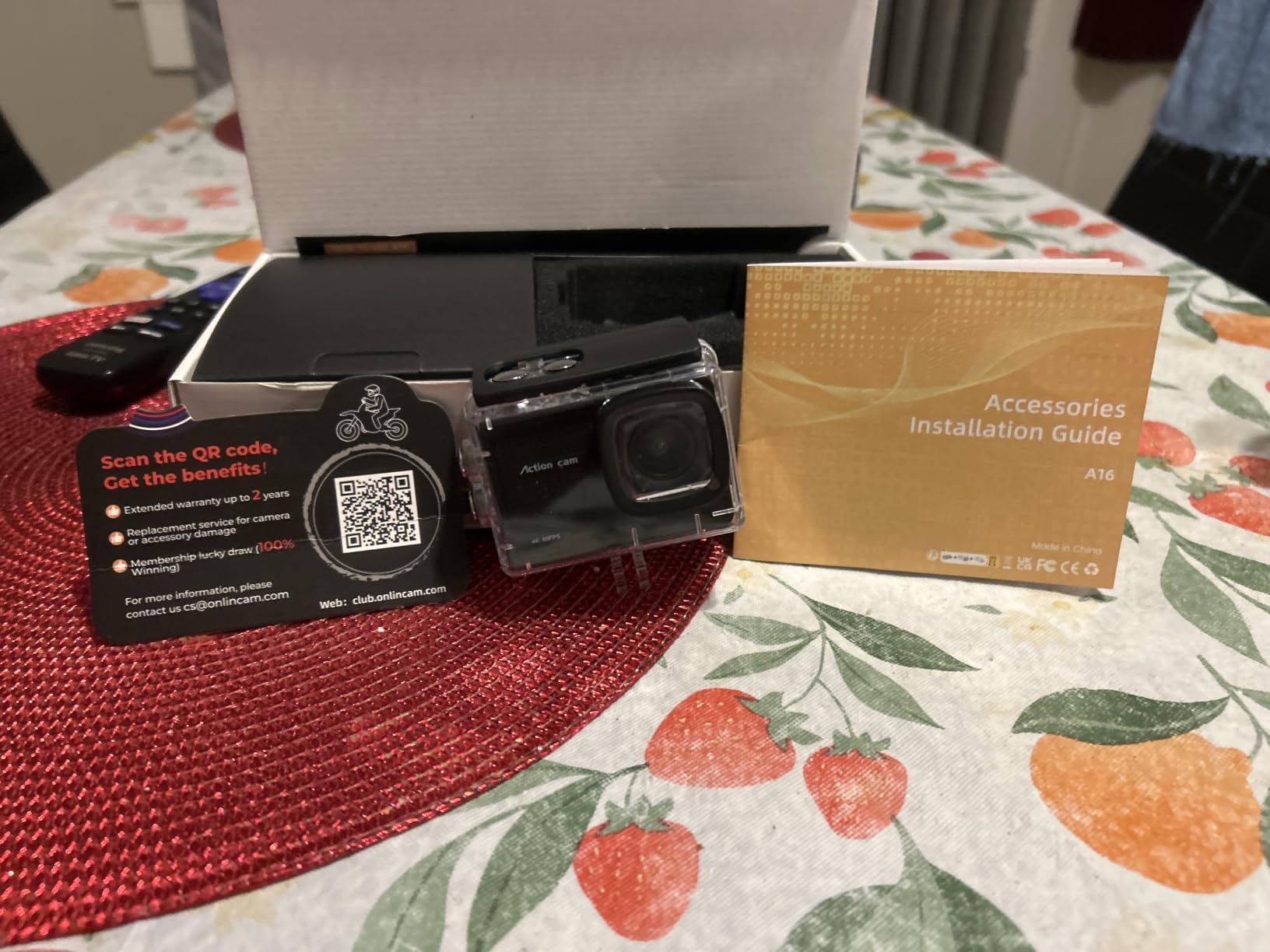 4K 60FPS Action Camera - 48MP Waterproof Camera, 40M Underwater Camera, 8X Zoom, EIS Stabilization, WiFi, Remote Control, Motorcycle Camera with 2 Rechargeable Batteries customer photo 1