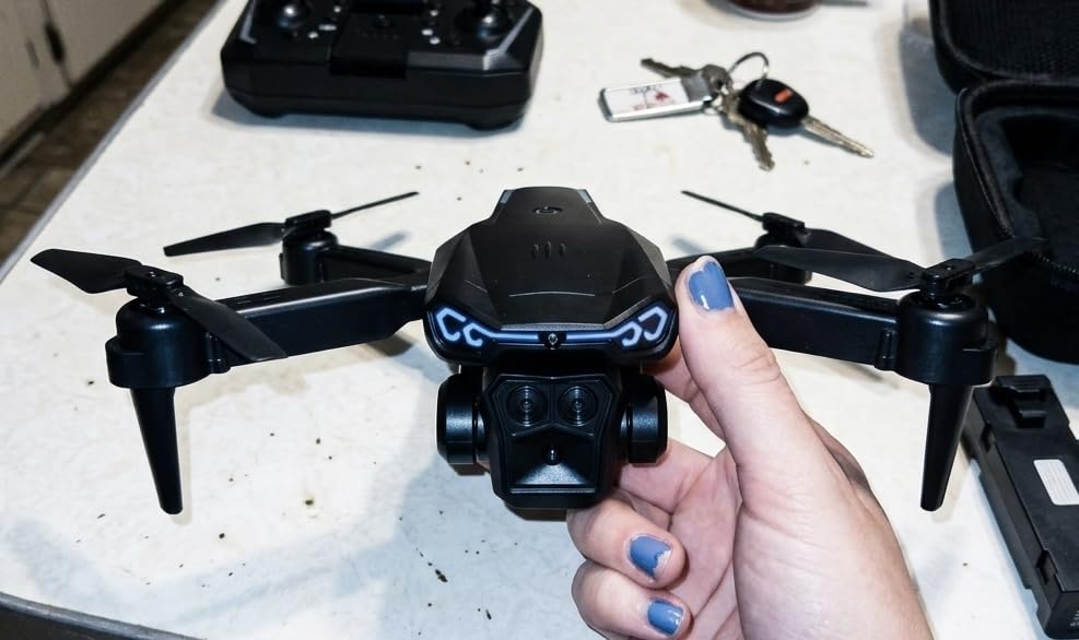 Foldable 1080P Drone with Camera for Kids & Beginners, Easy to Fly Toy Gift for Boys & Girls, One-Key Start, 3D Flips, Gesture Selfie, 2 Batteries customer photo 1