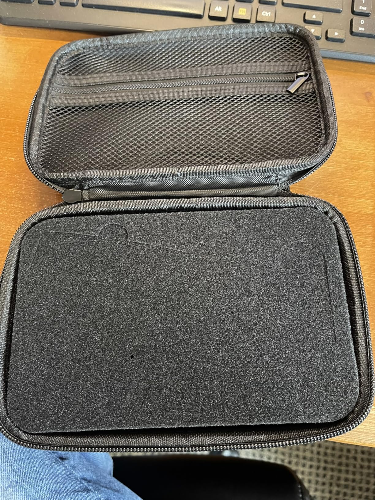 Comecase Hard Case for DJI Osmo Mobile 8, OM 7 Pro and OM 7, Sponge Lined | Custom for Gimbal Body, USB Cables and Phone Clips, Zippered Mesh Pocket, Lightweight for Commutes and Travel, Dark Grey customer photo 1