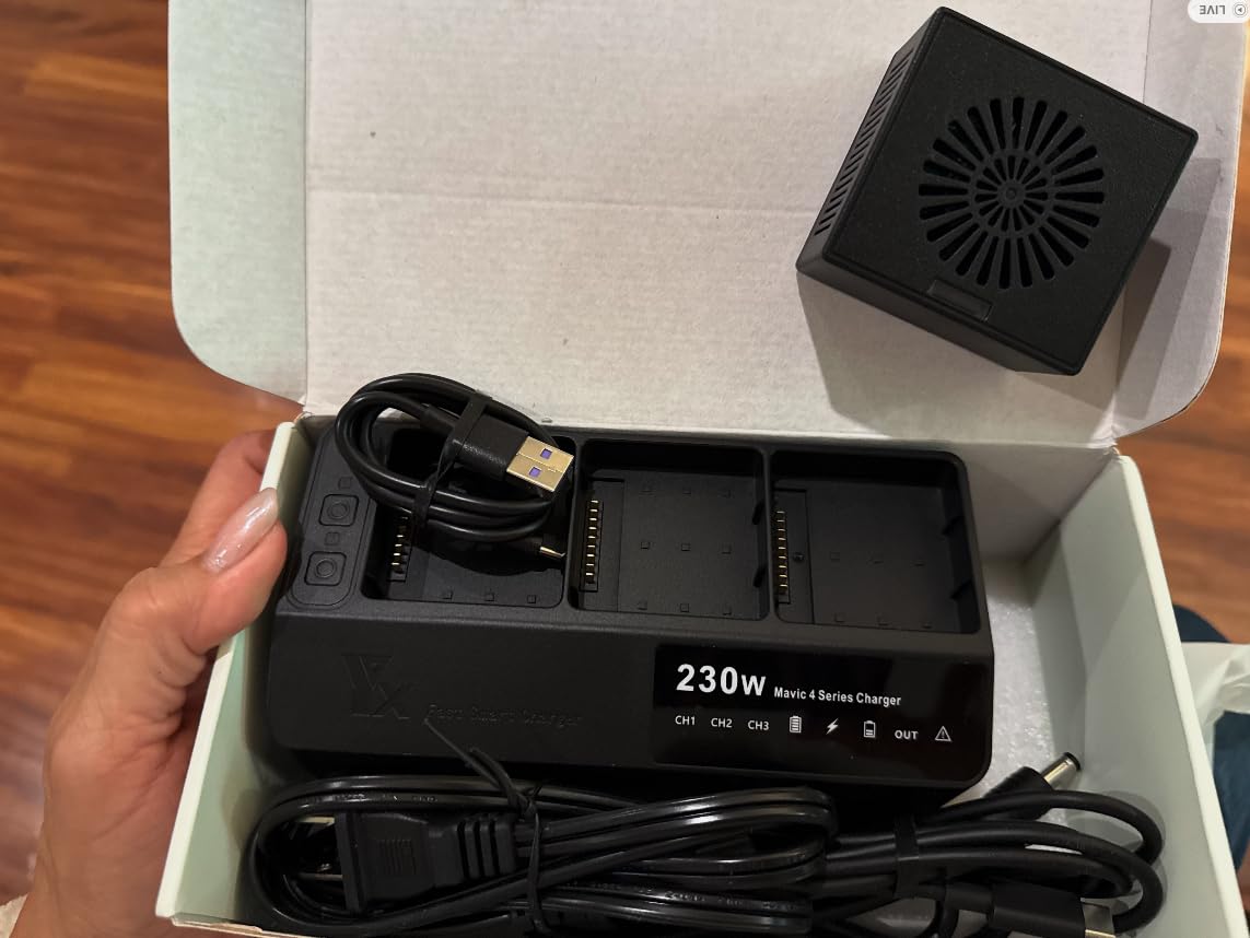 230W Multifunction Battery Charger for DJI Mavic 4 Pro, Parallel Fast Charging Hub, Quick Charge Three Batteries Drone Accessories customer photo 1