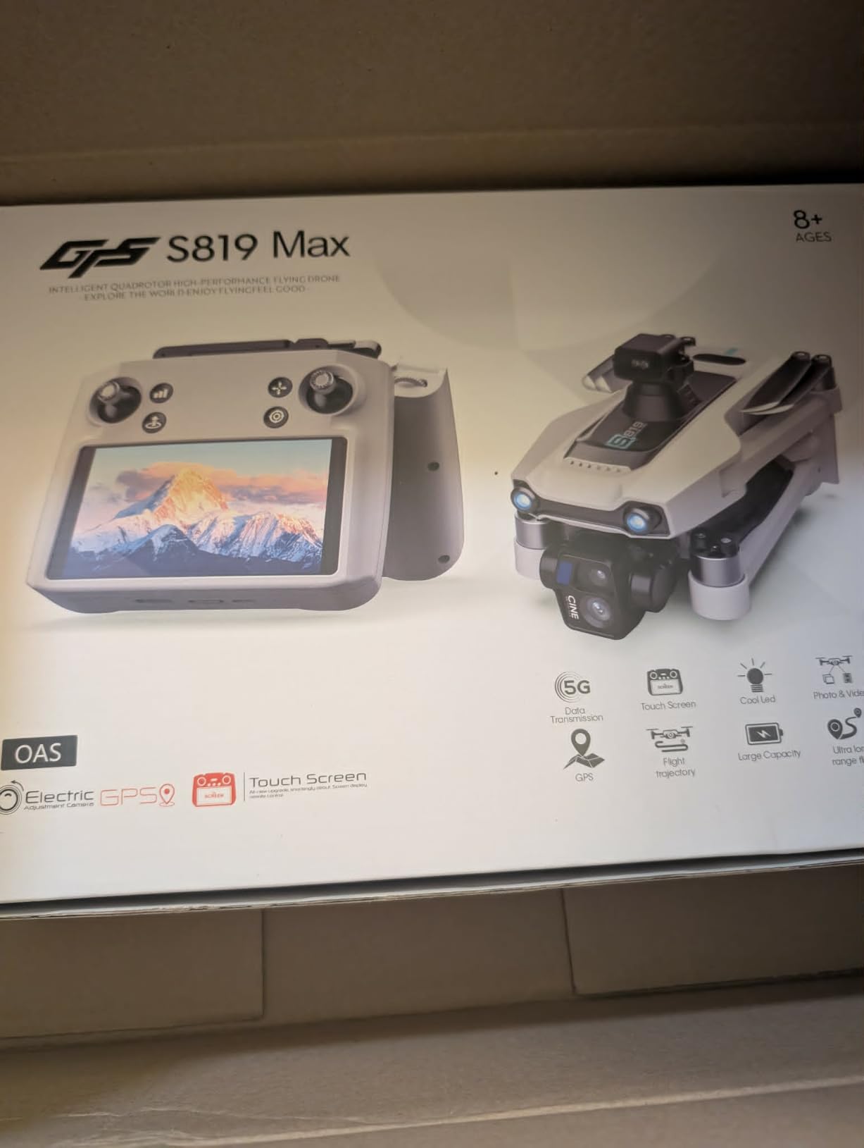 GPS Drone with One Key Airdrop (1 pound), 5G Technology, Brushless Motor, 360° Laser Obstacle Avoidance, 5 Inch Touch - Screen Display Remote Controller, 2.7K Real Pixels, 3 Axis Gimbal Camera, Auto Return (Go Home), One Key Follow (Follow me), Speed Adjustment, Optical Flow Positioning, One Key Takeoff/Landing, Waypoint and Orbit Flight, 50x Zoom, 1.86Mile Flight Range, LED Night Flight Lights, 2 Batteries for Over 55 Minutes customer photo 1