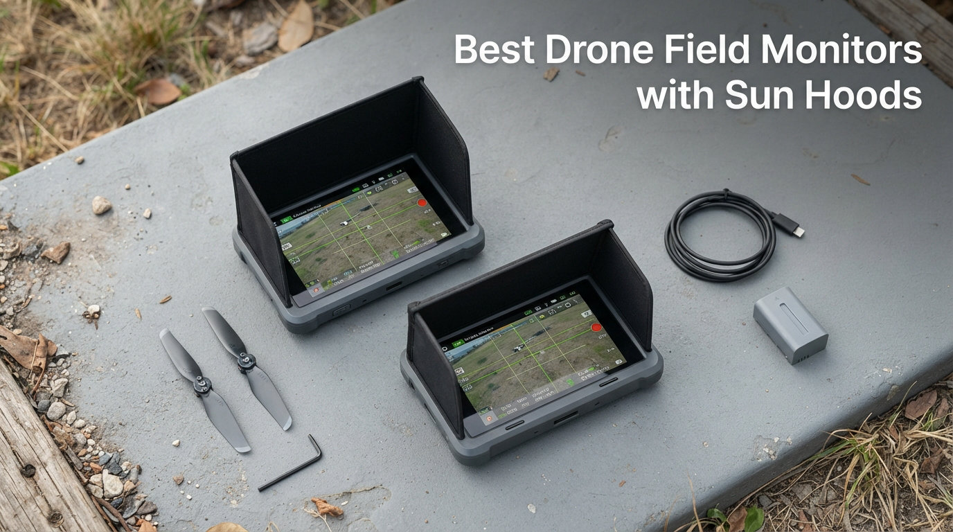 Best Drone Field Monitors with Sun Hoods