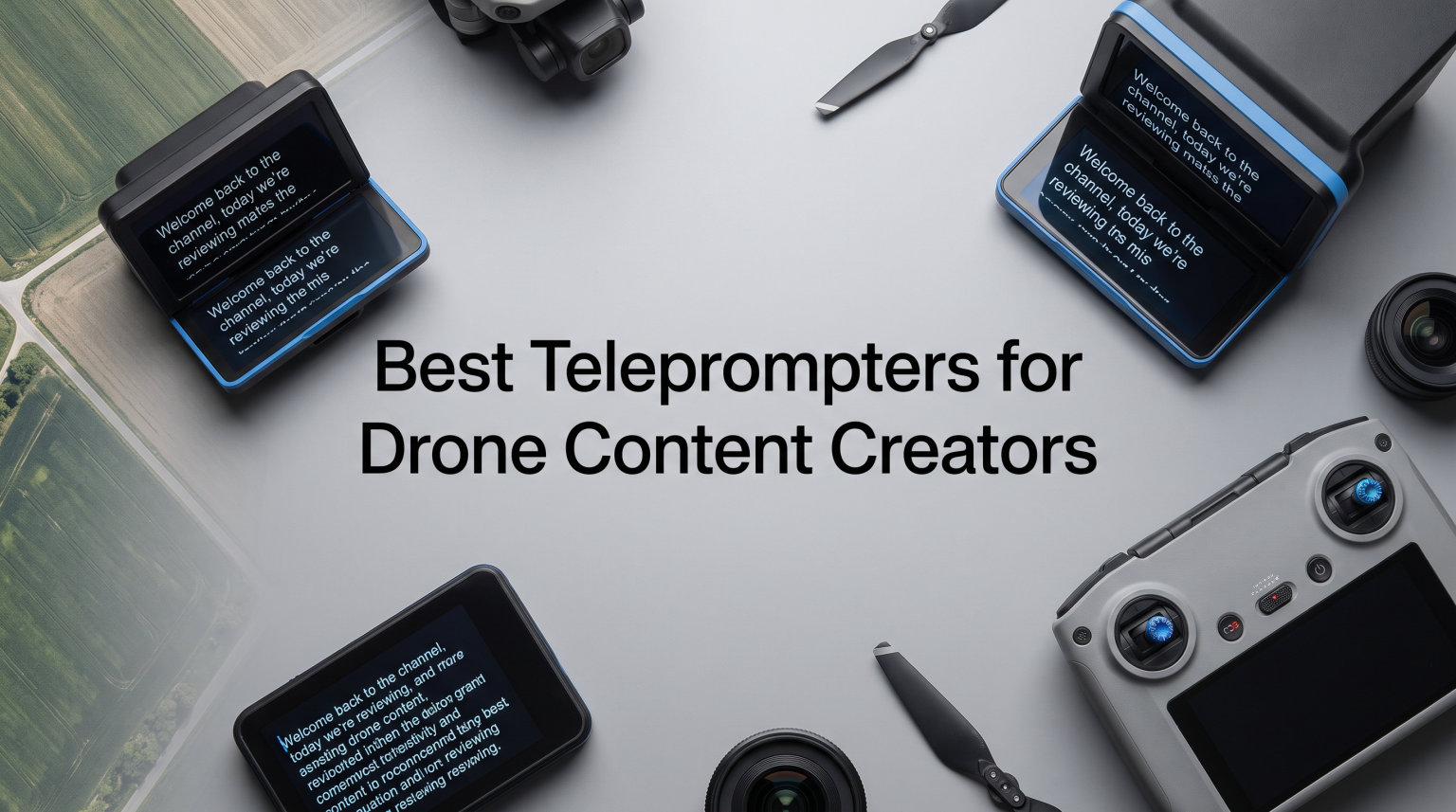 Best Teleprompters for Drone Content Creators