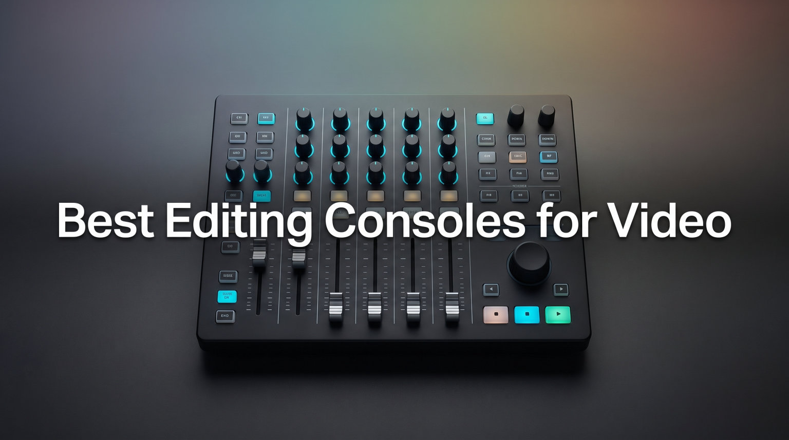 Best Editing Consoles for Video