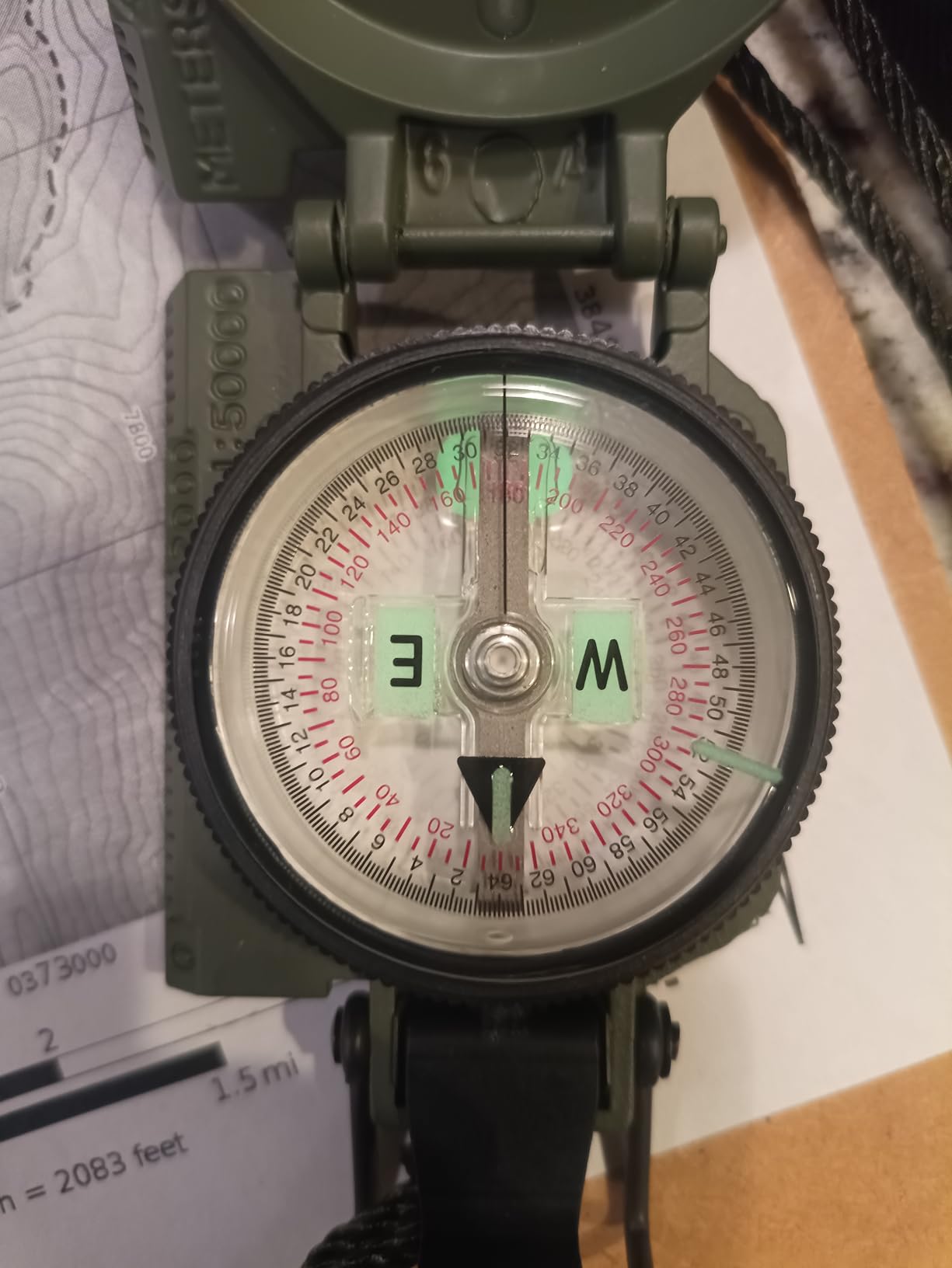Cammenga Military Grade Phosphorescent Lensatic Compass, Made in USA customer photo 2