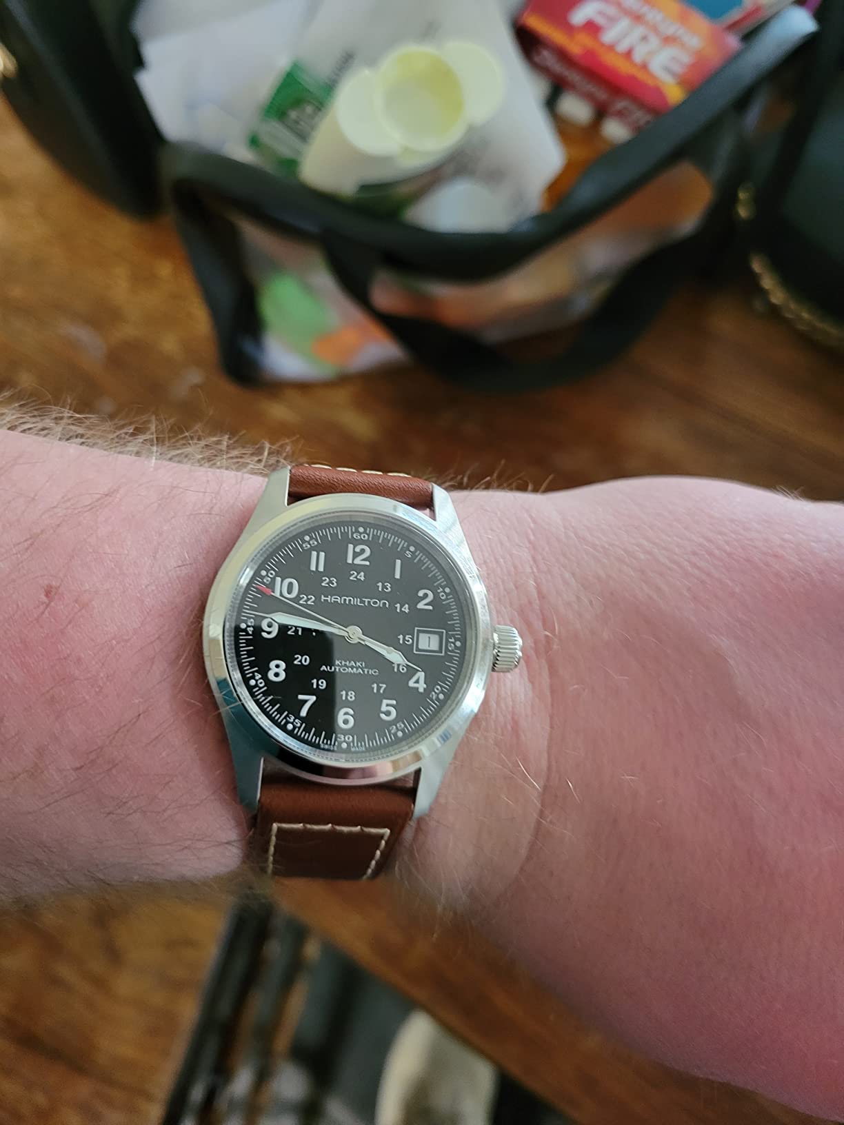 Hamilton Khaki Field Automatic Men's Watch, 38mm Stainless Steel Case customer photo 1