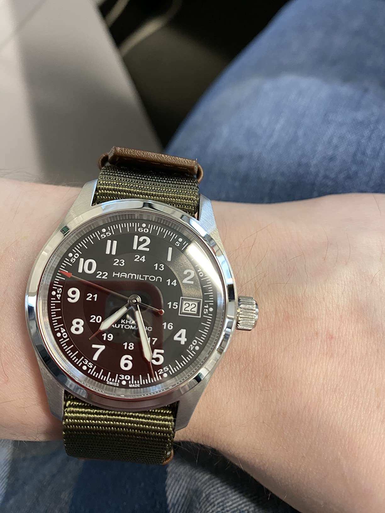 Hamilton Khaki Field Automatic Men's Watch, 38mm Stainless Steel Case customer photo 2